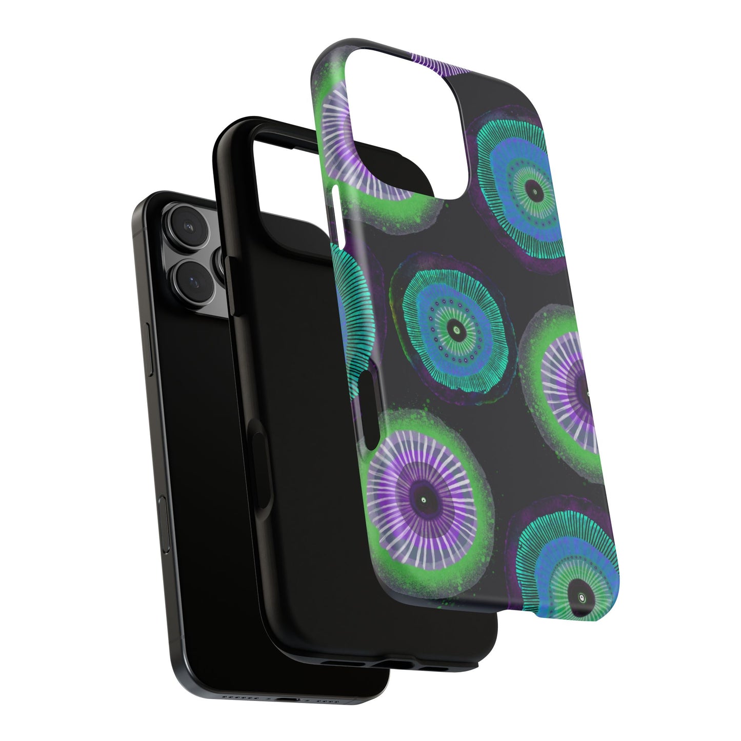 Protective Phone Case — Modern Floral Abstract Design