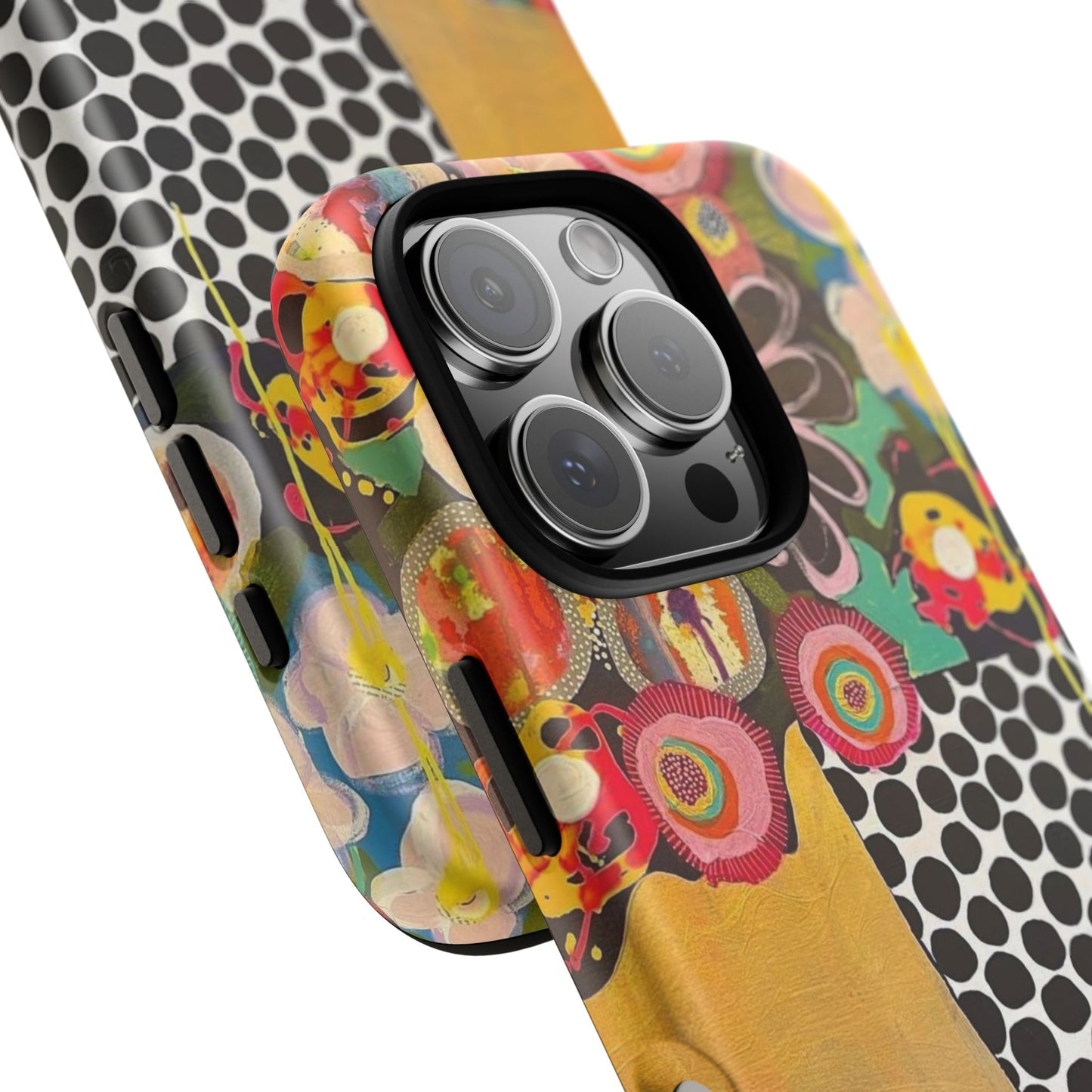 Protective Phone Case — Modern Floral Abstract Design