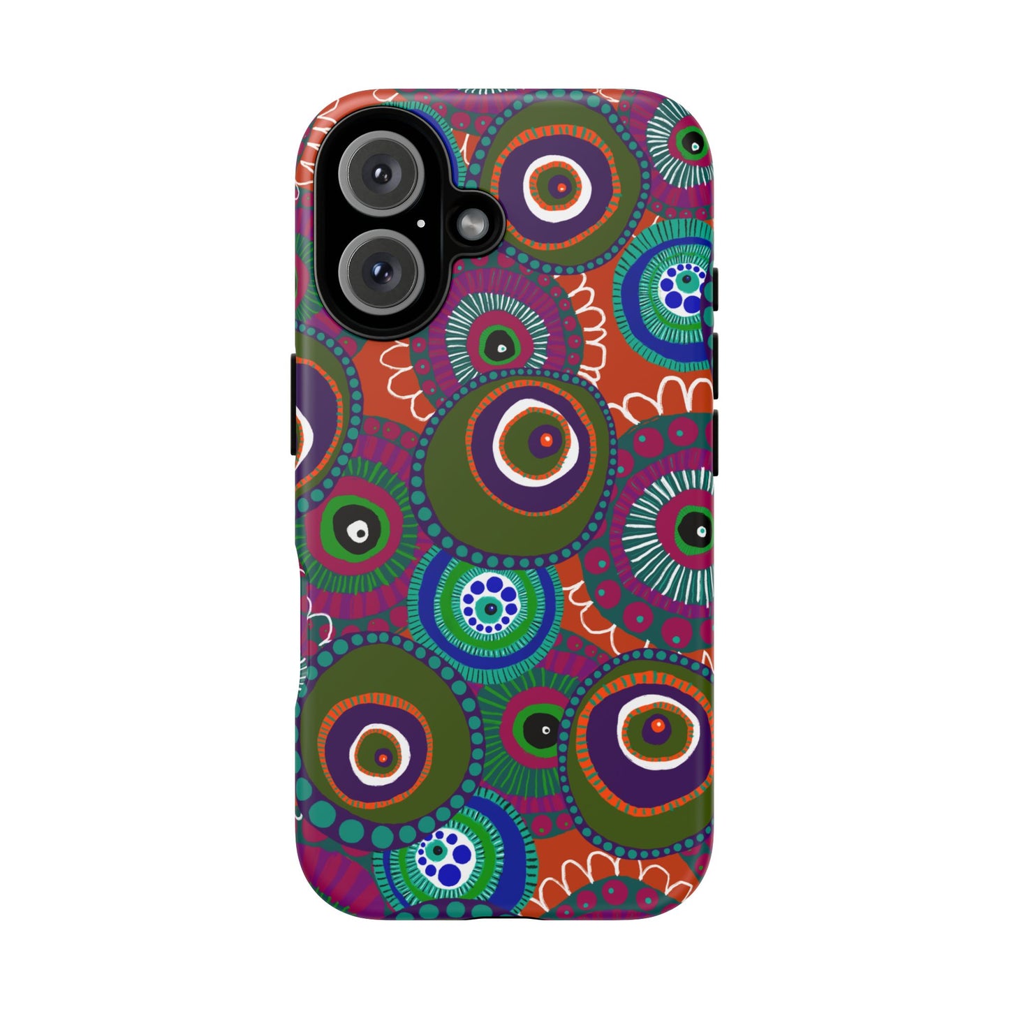 Protective Phone Case — Modern Floral Abstract Design