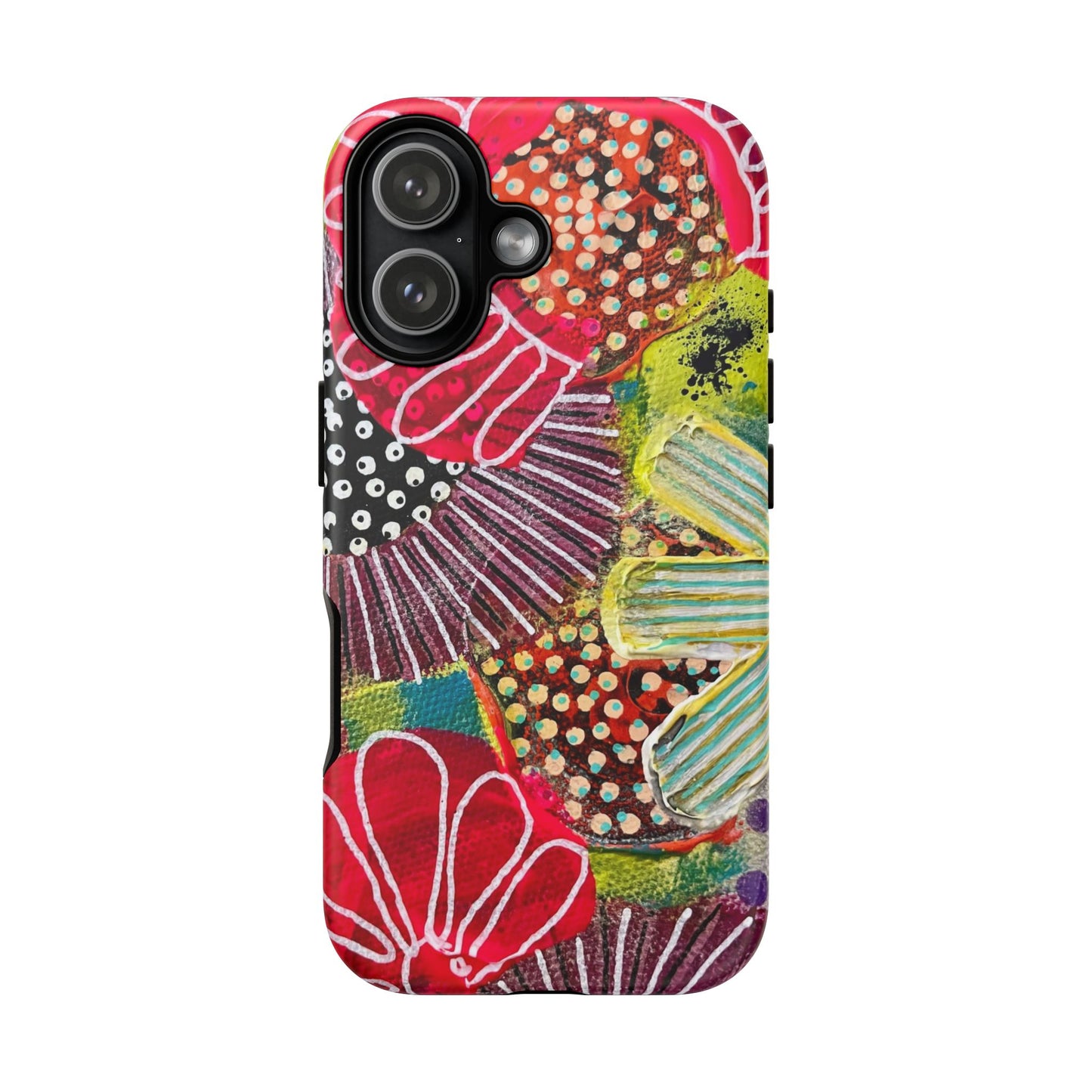 Protective Phone Case — Modern Floral Abstract Design