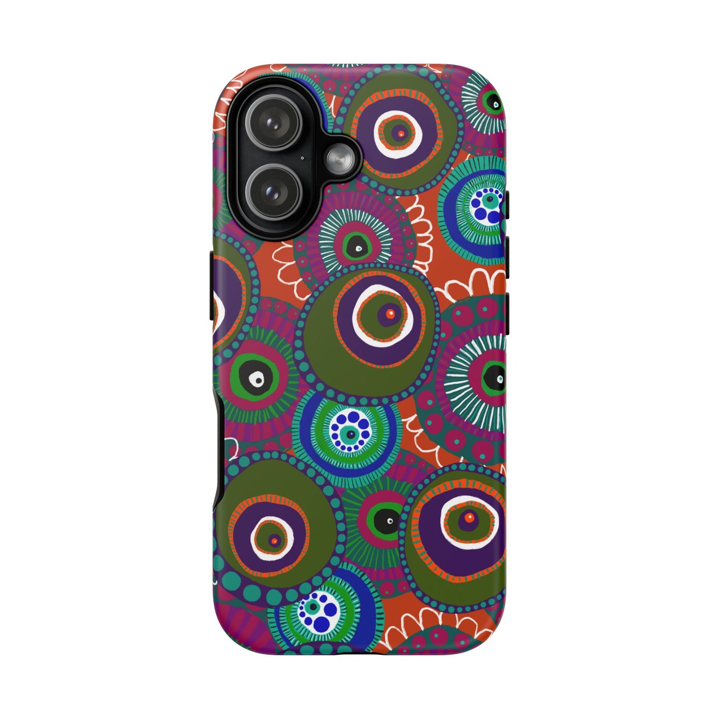 Protective Phone Case — Modern Floral Abstract Design