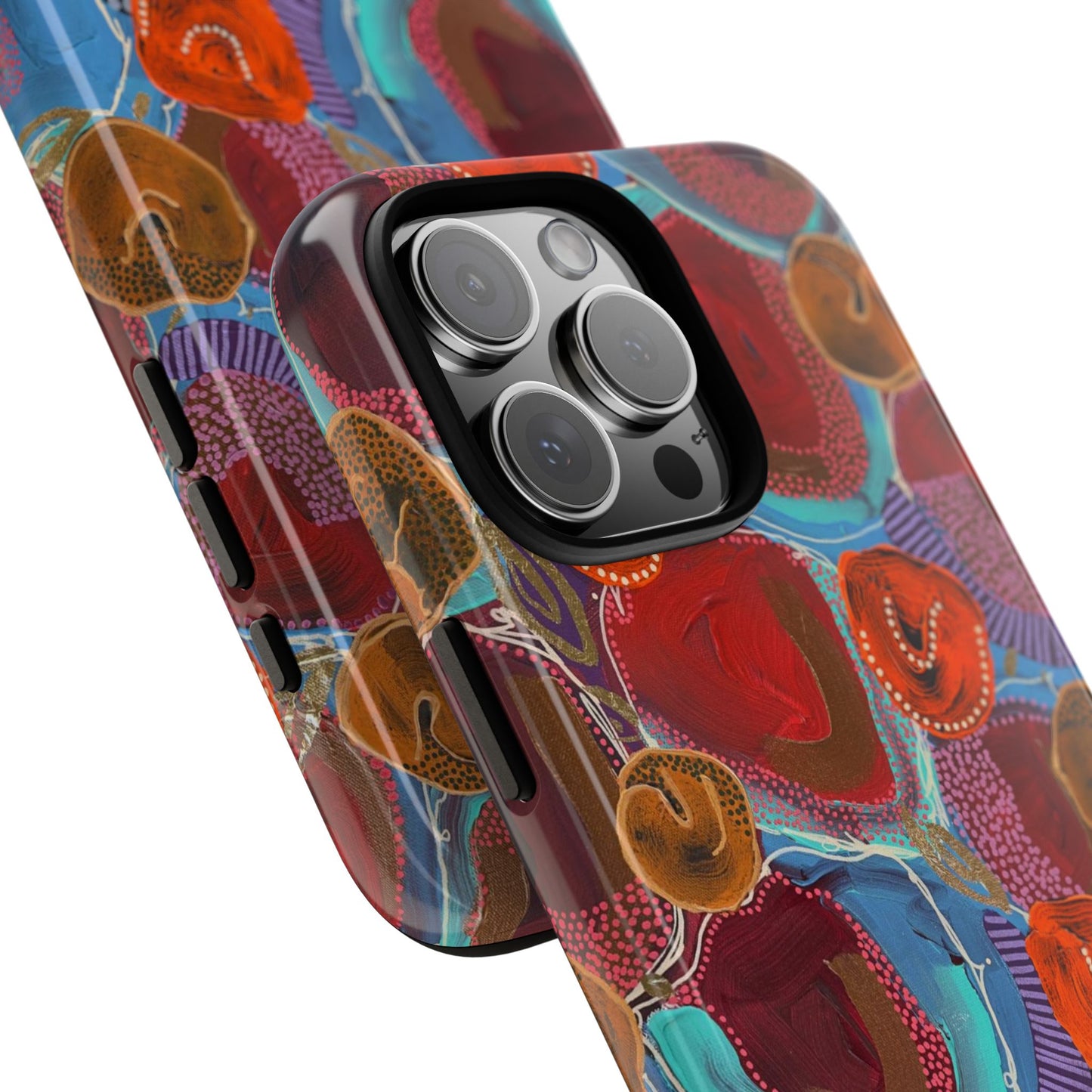 Protective Phone Case — Modern Floral Abstract Design