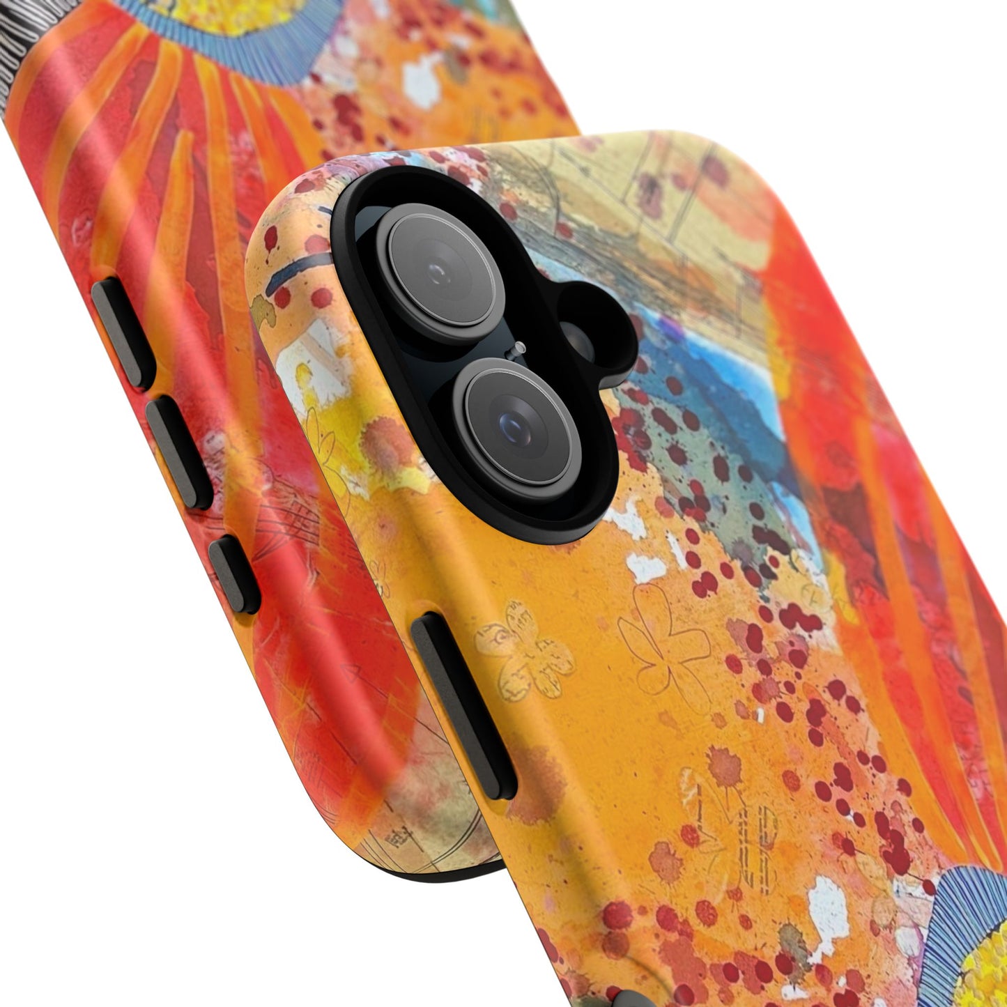Protective Phone Case — Modern Floral Abstract Design