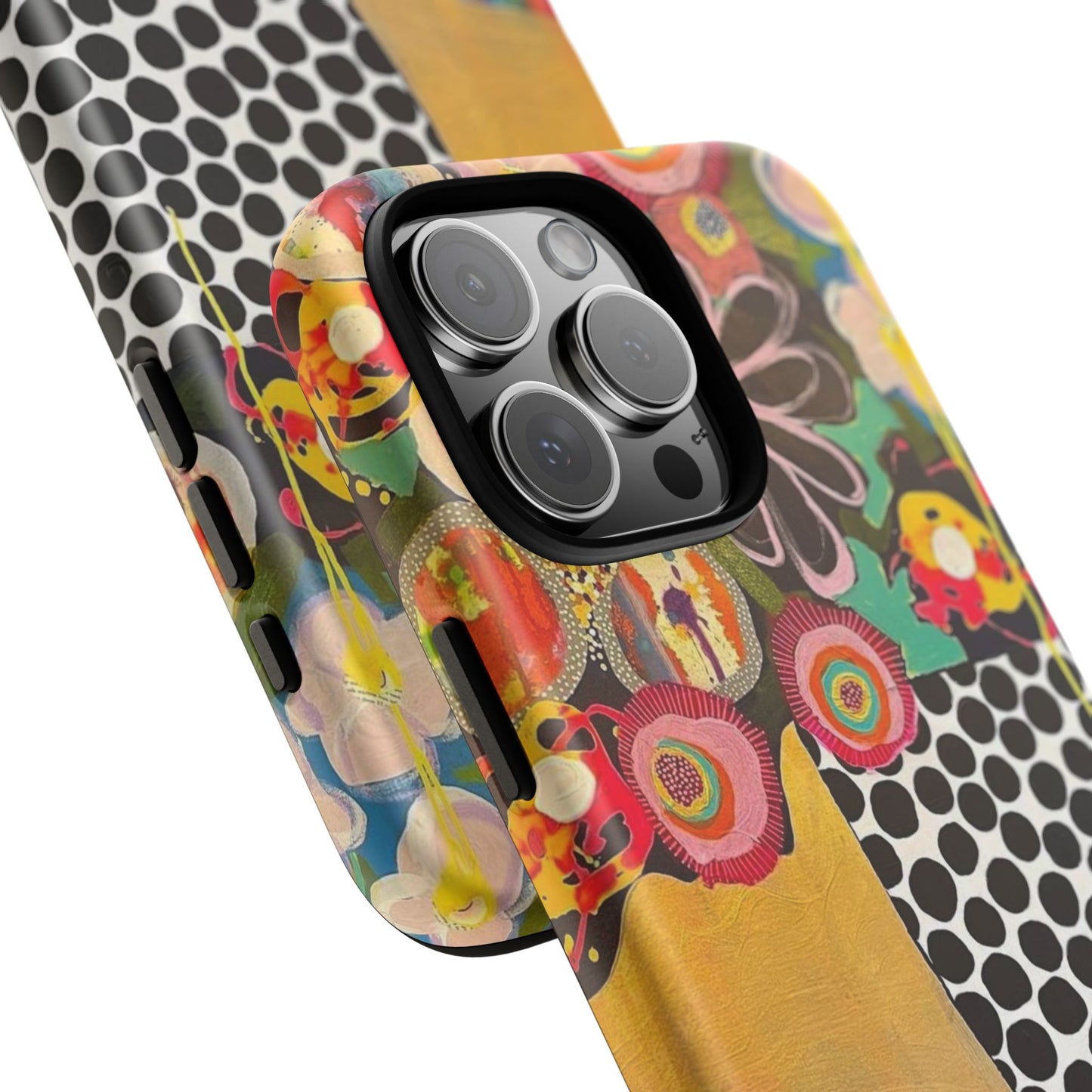 Protective Phone Case — Modern Floral Abstract Design