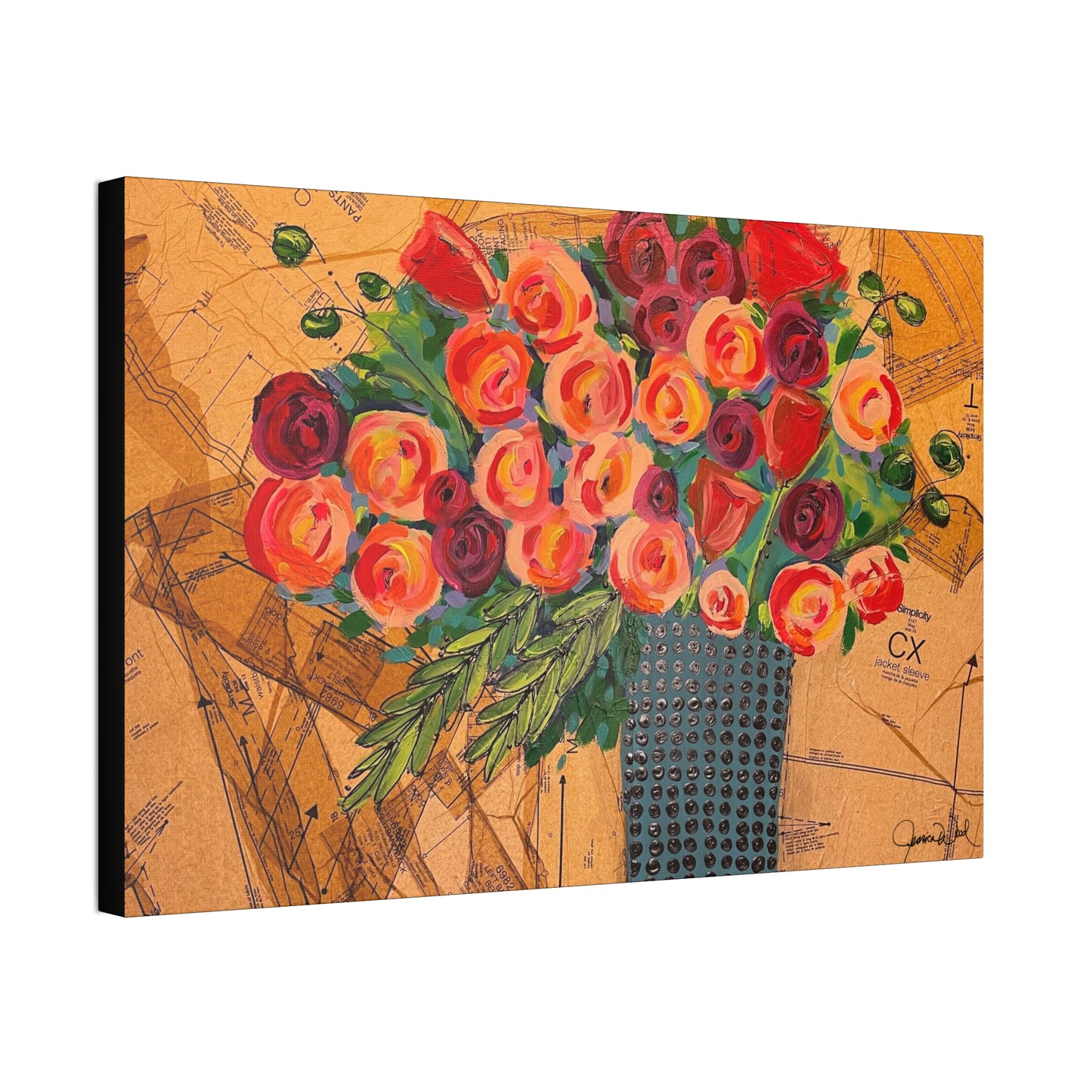 Canvas Print. Inez by Jessica Wood Artist