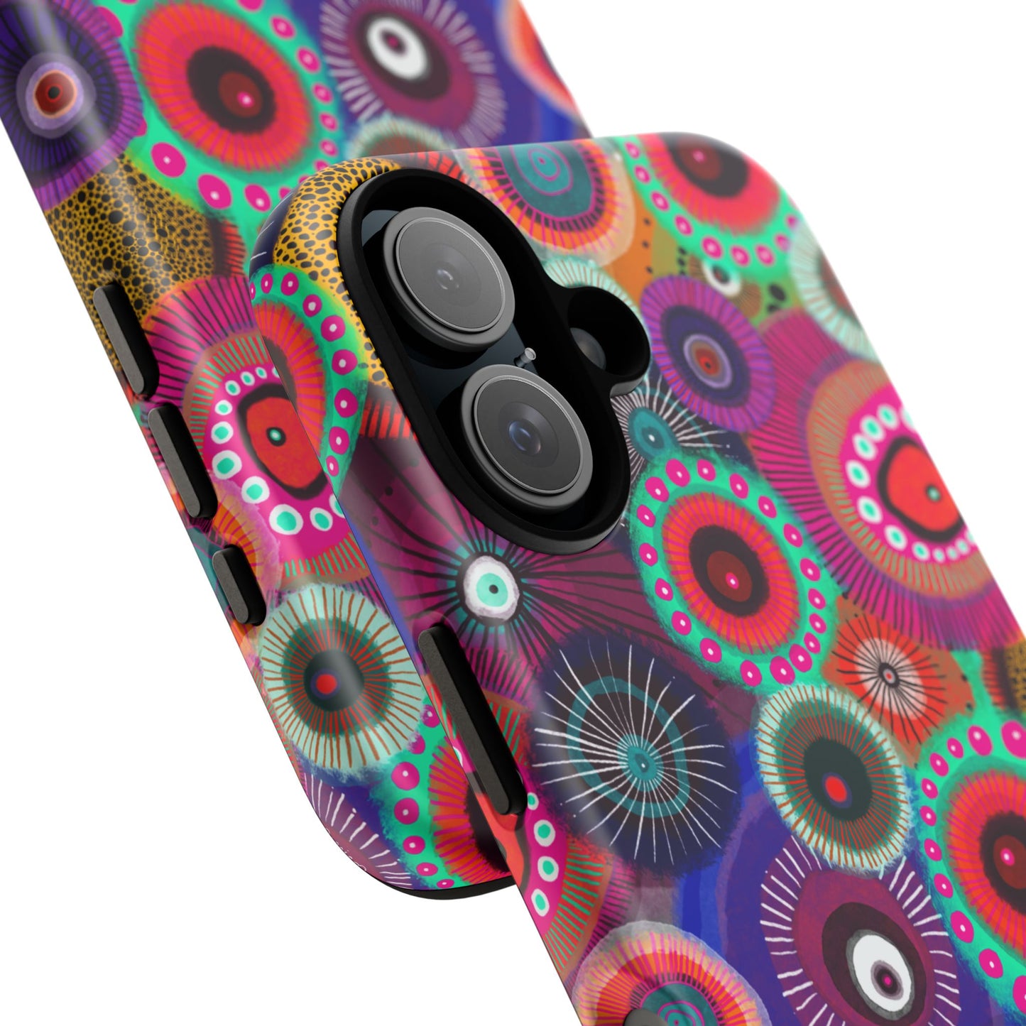 Protective Phone Case — Modern Floral Abstract Design