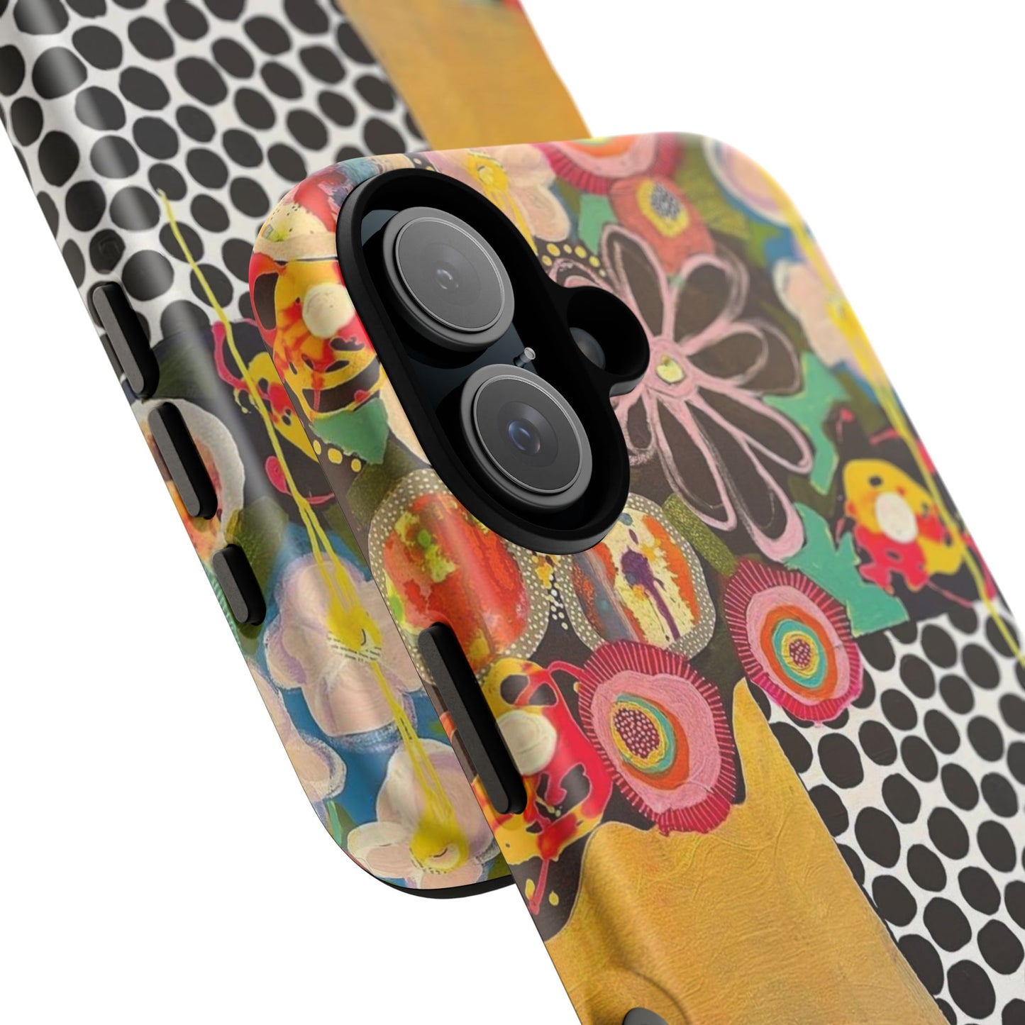 Protective Phone Case — Modern Floral Abstract Design