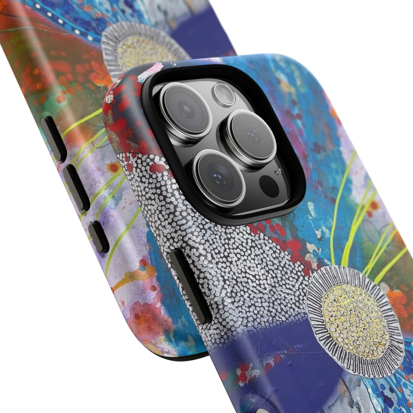Protective Phone Case — Modern Floral Abstract Design
