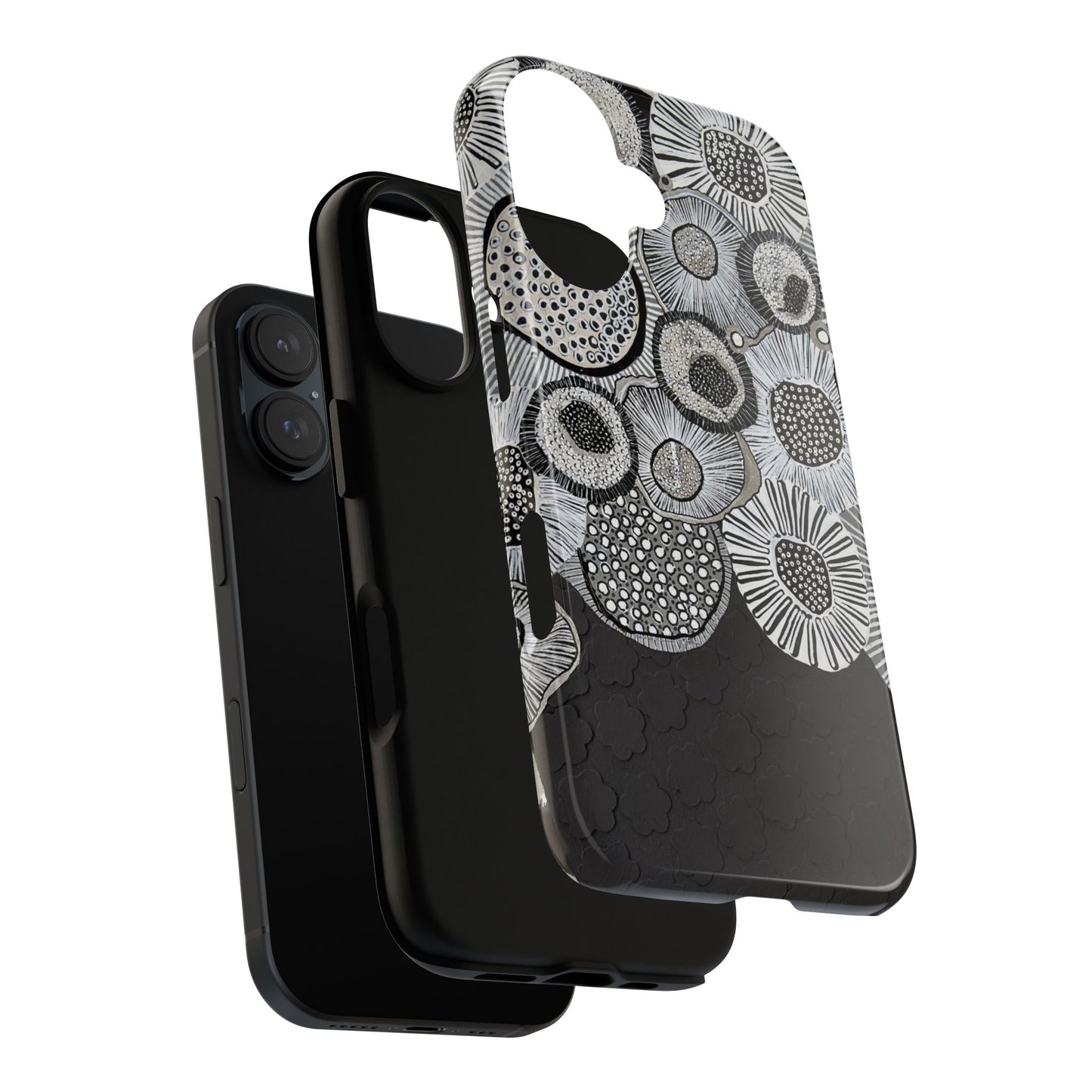 Protective Phone Case — Modern Floral Abstract Design