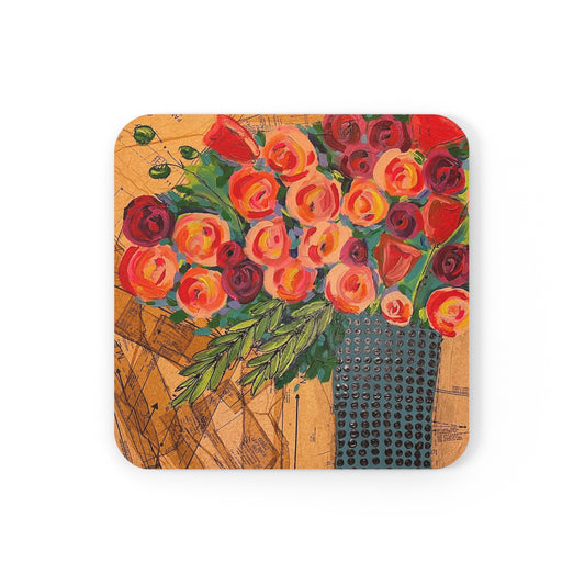 Jessica Wood Artist Cork Back Coaster