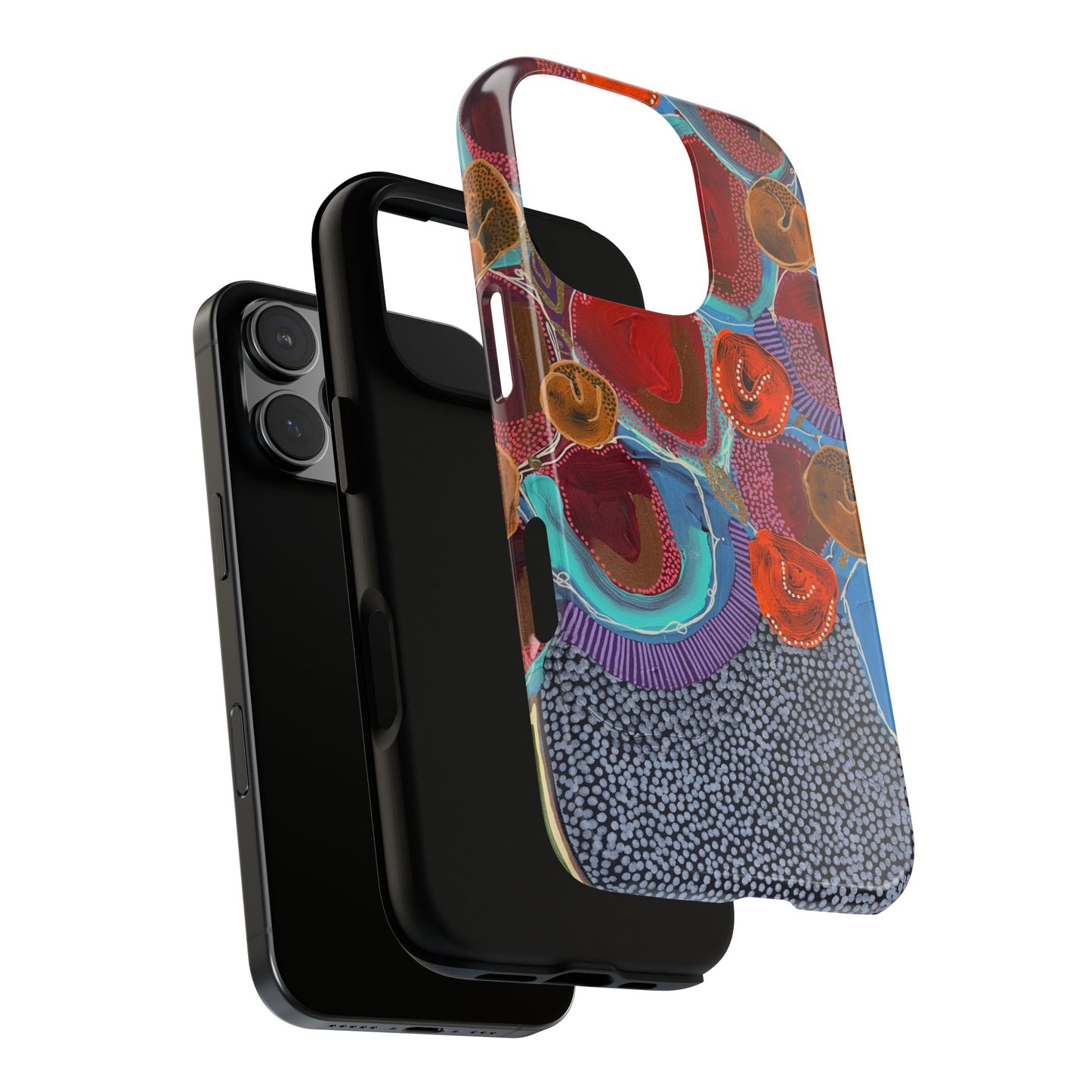 Protective Phone Case — Modern Floral Abstract Design