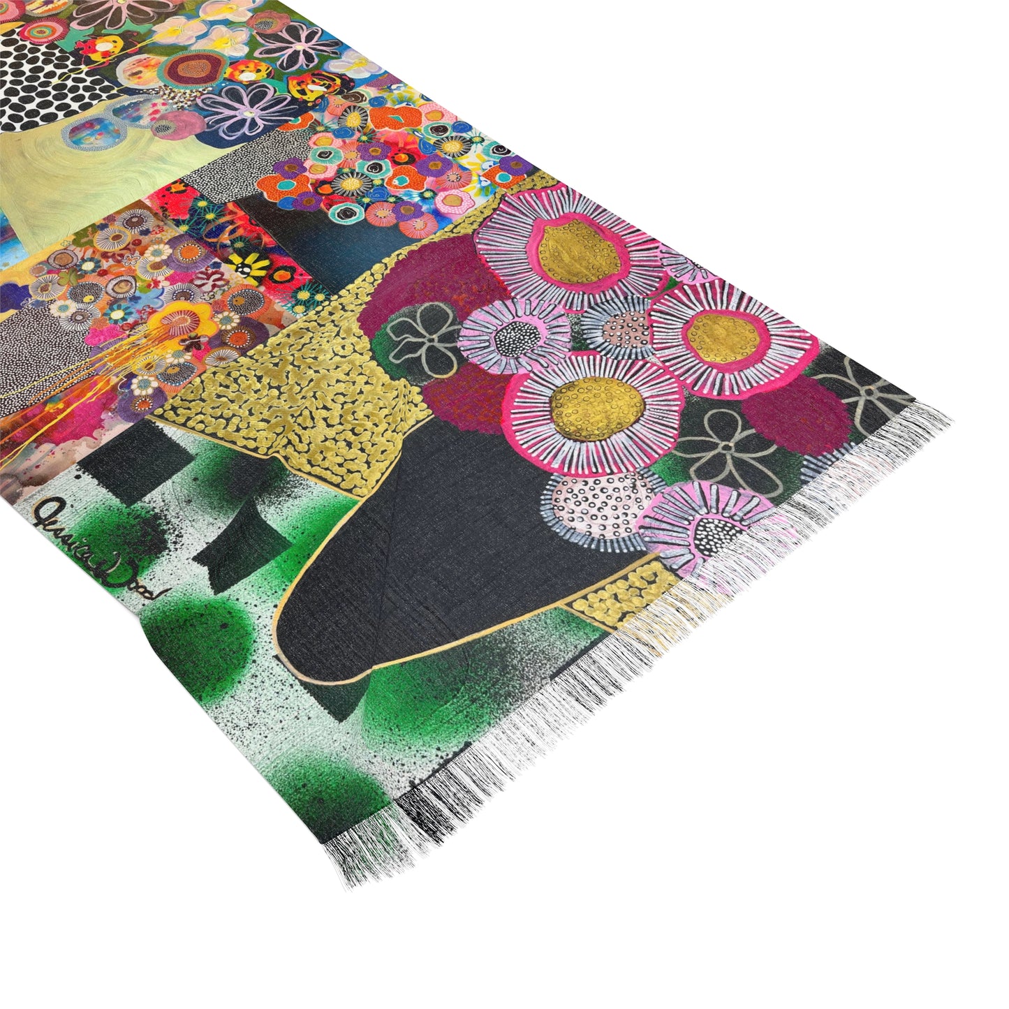 Floral Still Life Lightweight Scarf Wrap