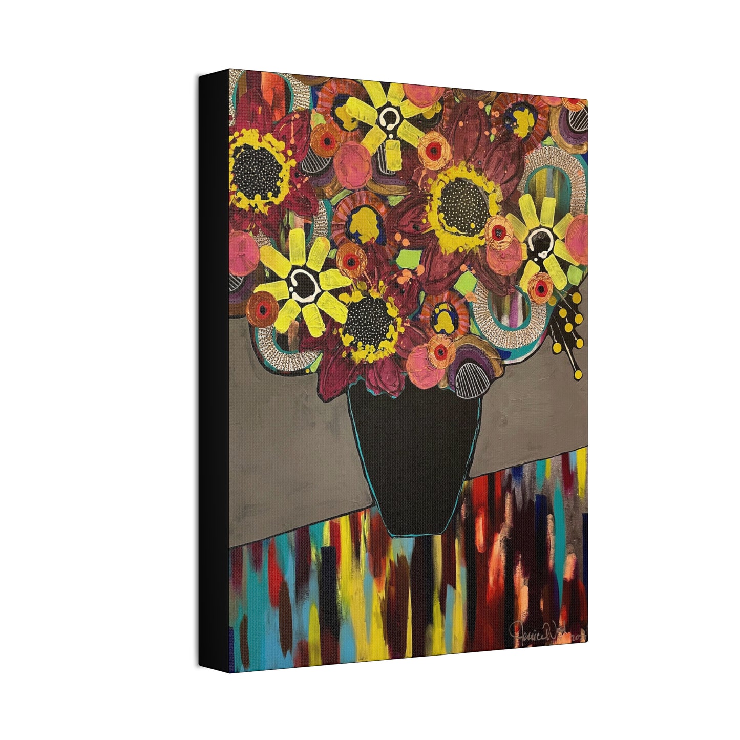 Canvas Print. Floral Still Life by Jessica Wood Artist