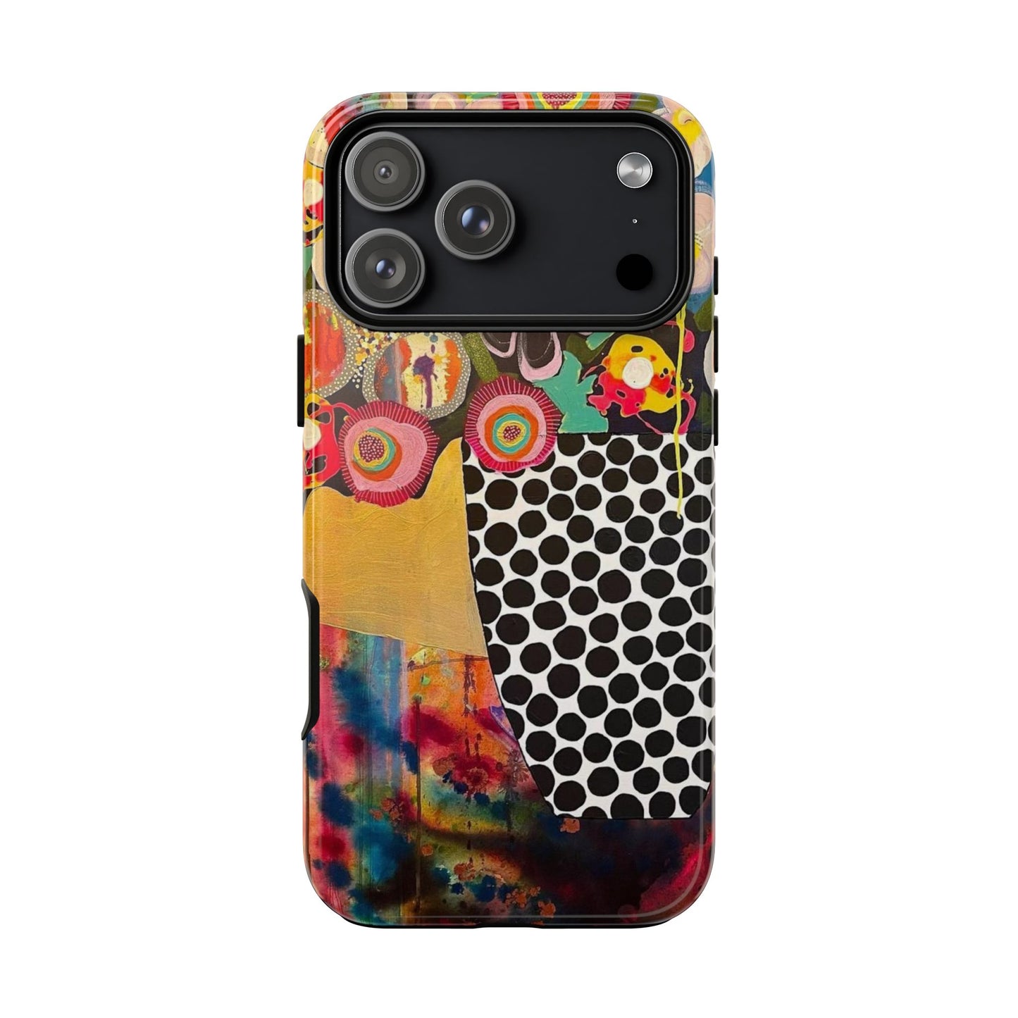 Protective Phone Case — Modern Floral Abstract Design