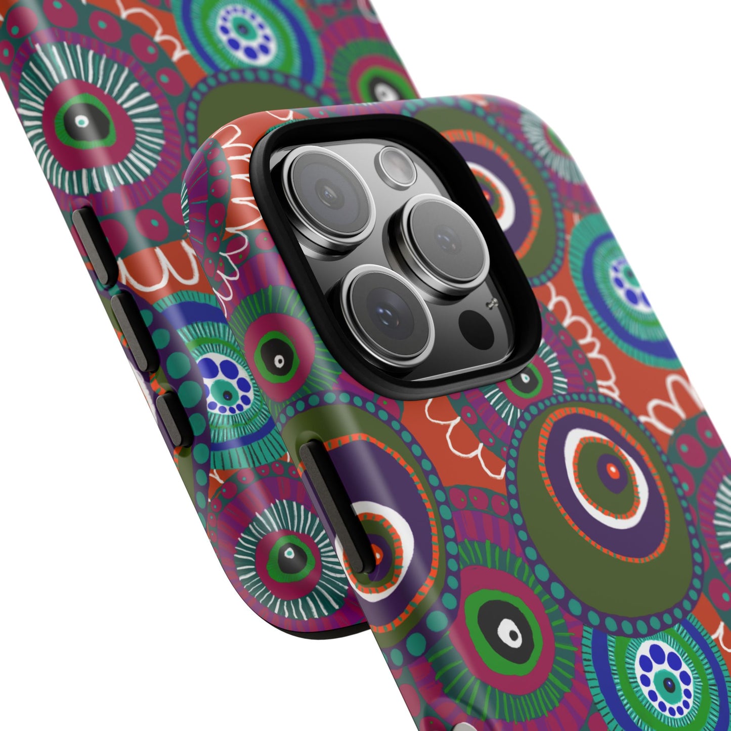 Protective Phone Case — Modern Floral Abstract Design