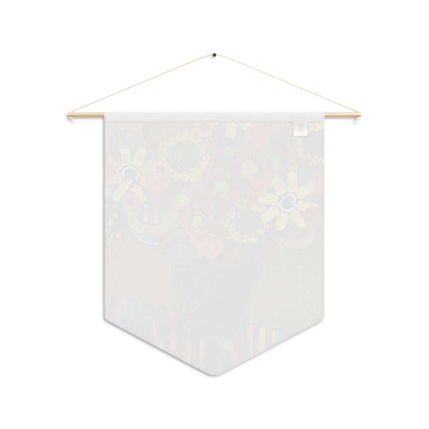 Decorative Pennant Flag — 18"×21" Poly Twill Wall Banner (One-Sided)