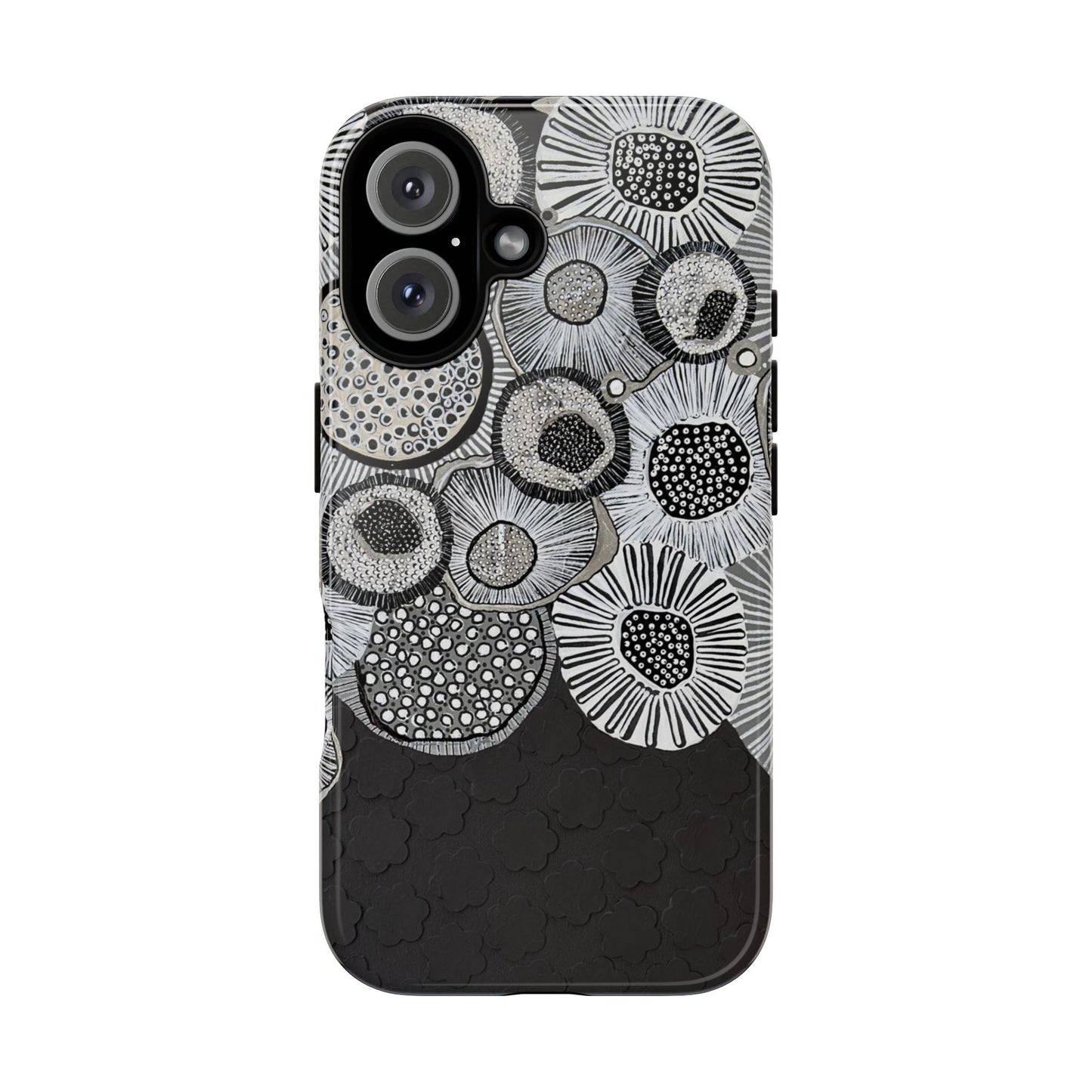 Protective Phone Case — Modern Floral Abstract Design