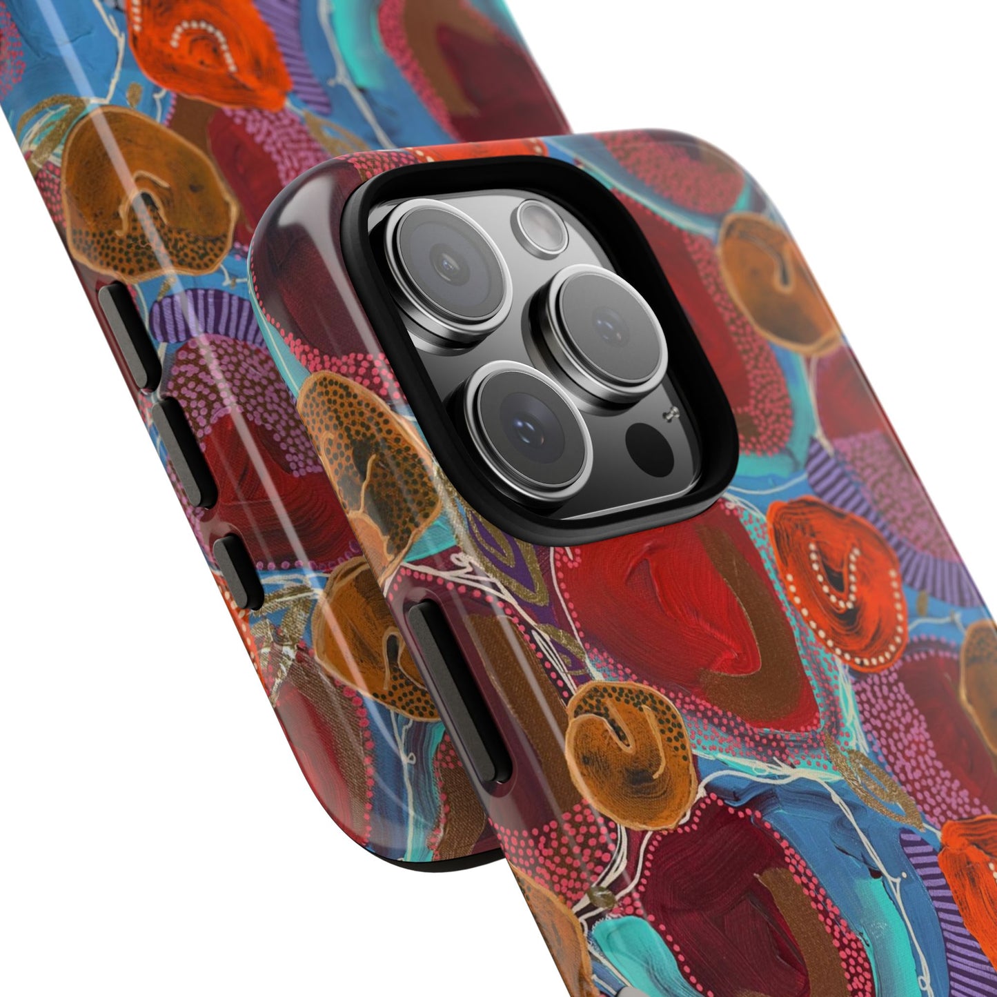 Protective Phone Case — Modern Floral Abstract Design