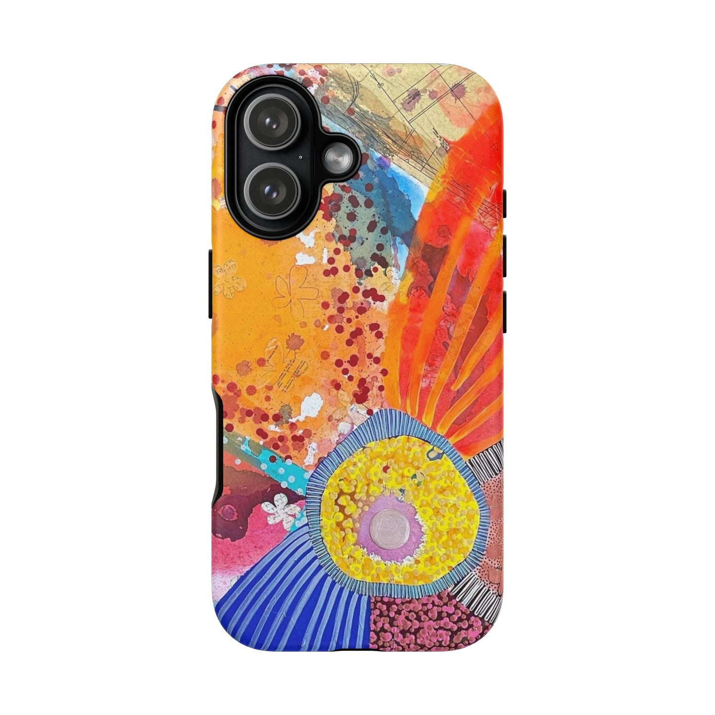 Protective Phone Case — Modern Floral Abstract Design