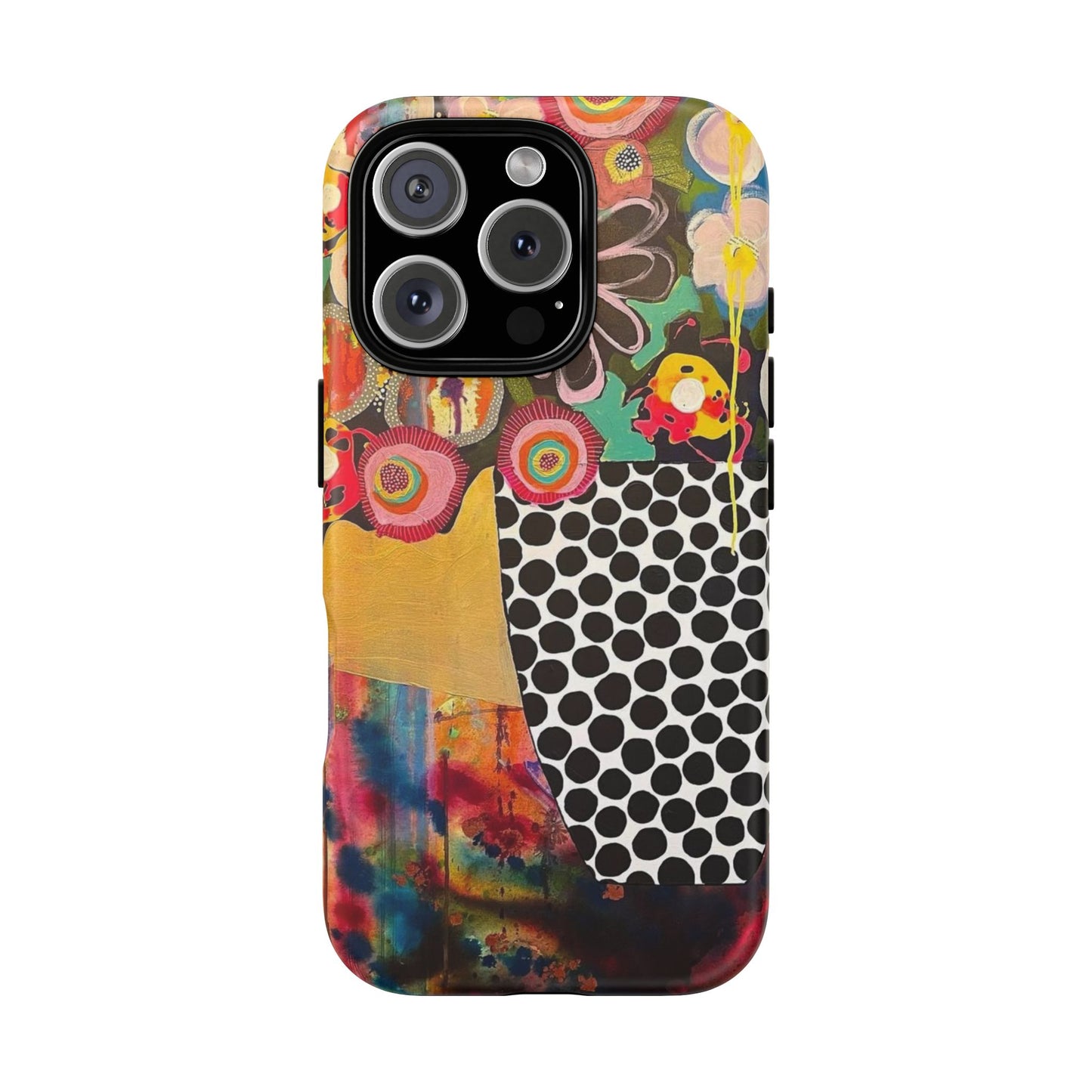 Protective Phone Case — Modern Floral Abstract Design