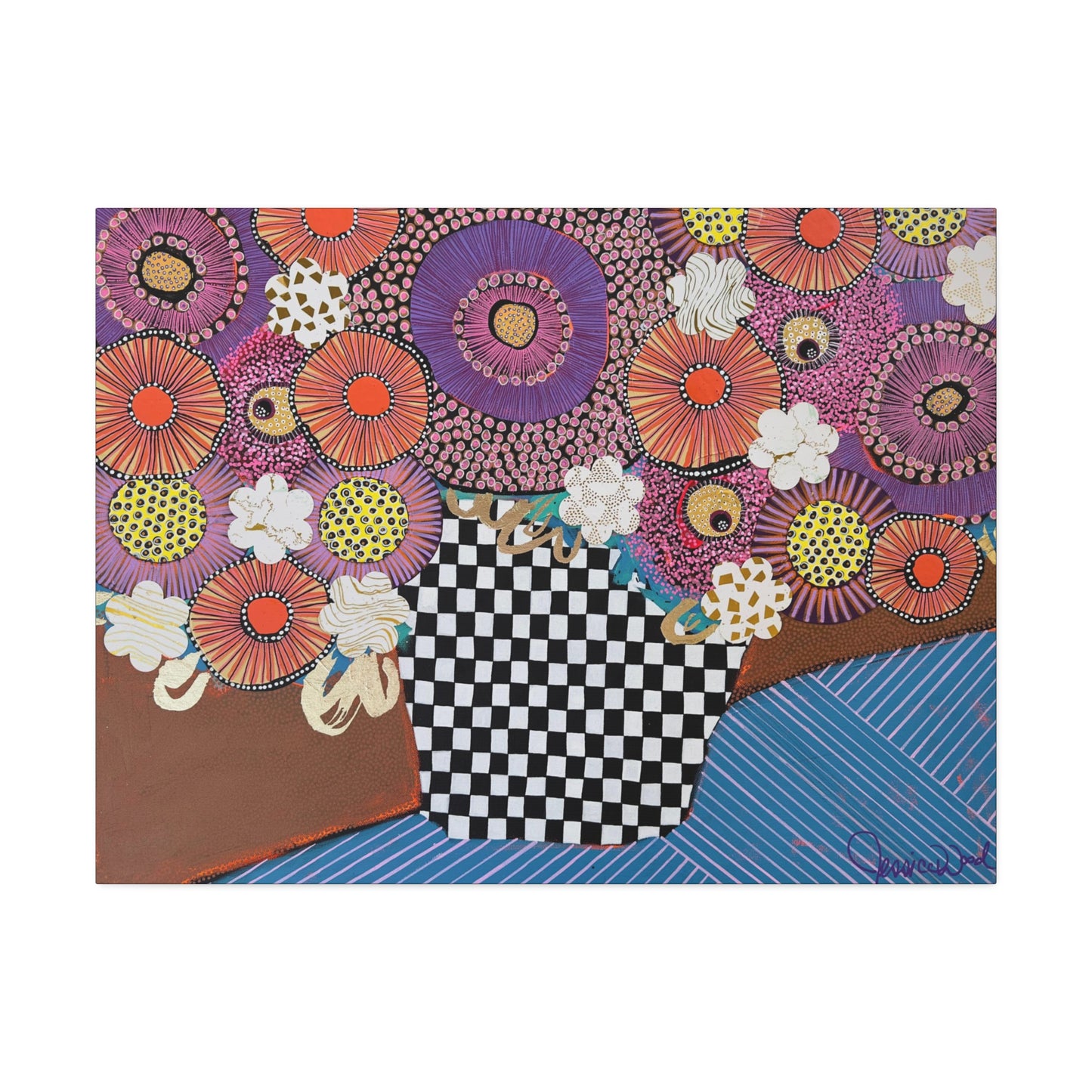 Canvas Print. Floral Still Life by Jessica Wood Artist