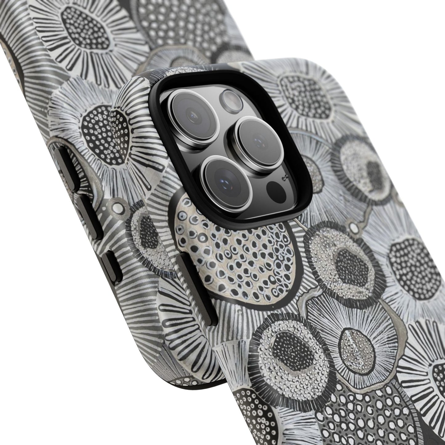 Protective Phone Case — Modern Floral Abstract Design