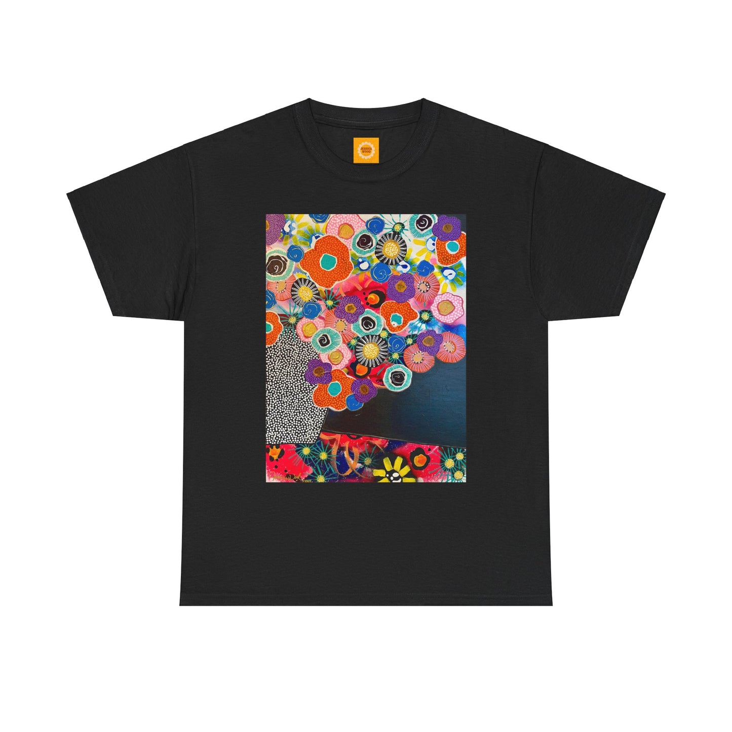 Floral Still Life Tee by Jessica Wood Artist - Unisex Heavy Cotton T-Shirt