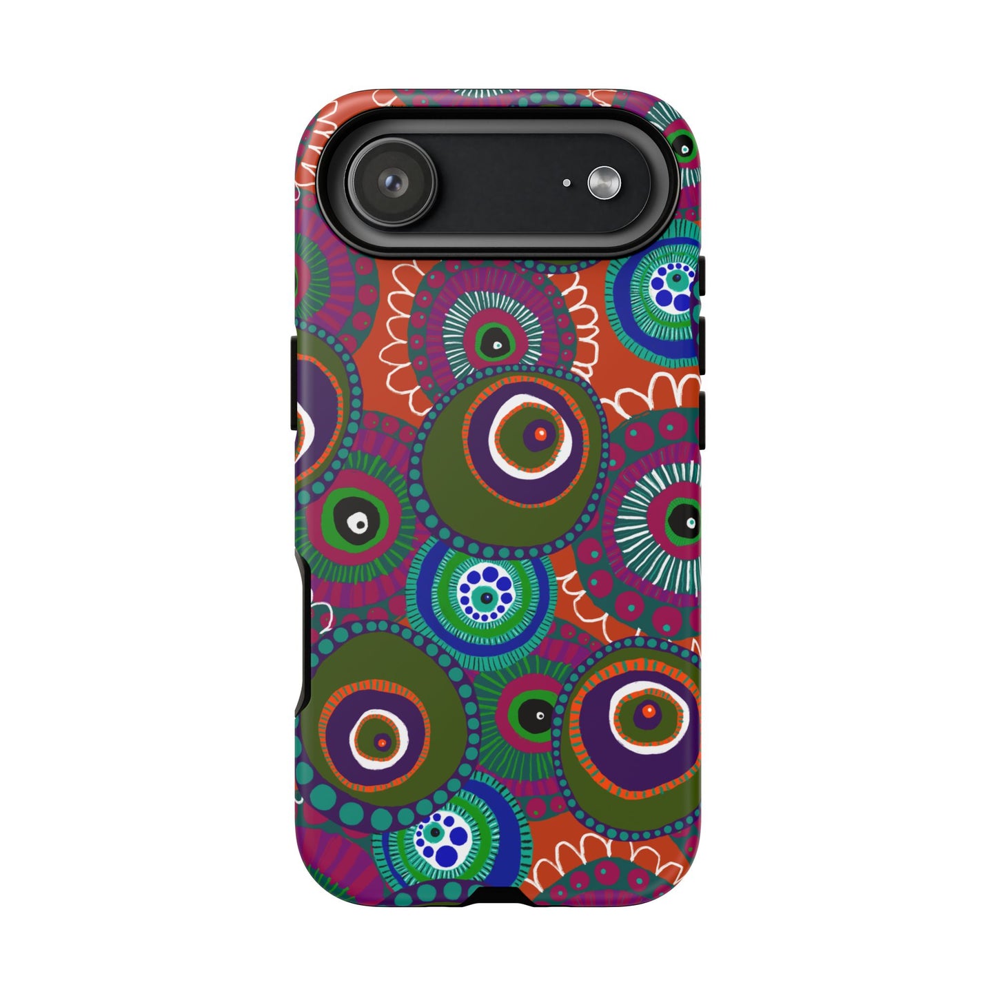 Protective Phone Case — Modern Floral Abstract Design