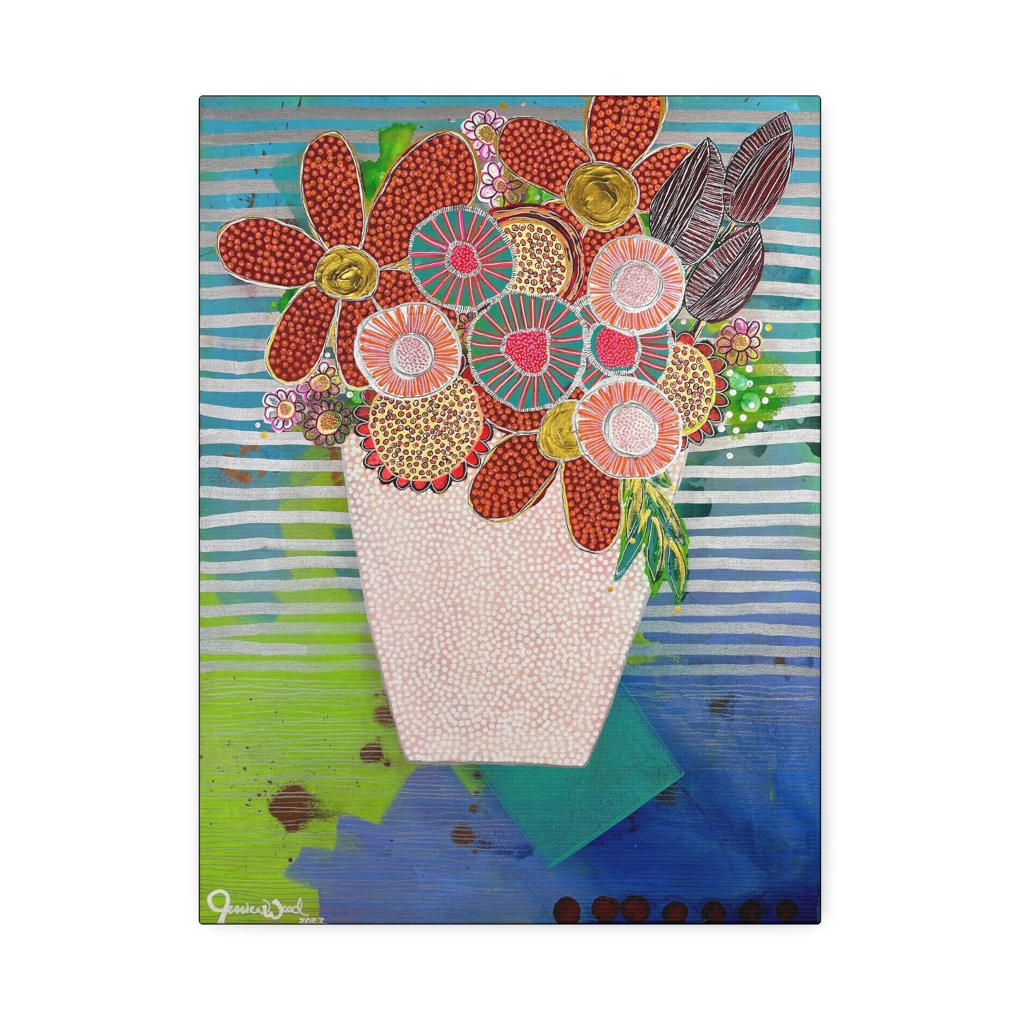 Canvas Print. Floral Still Life by Jessica Wood Artist