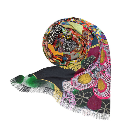 Floral Still Life Lightweight Scarf Wrap