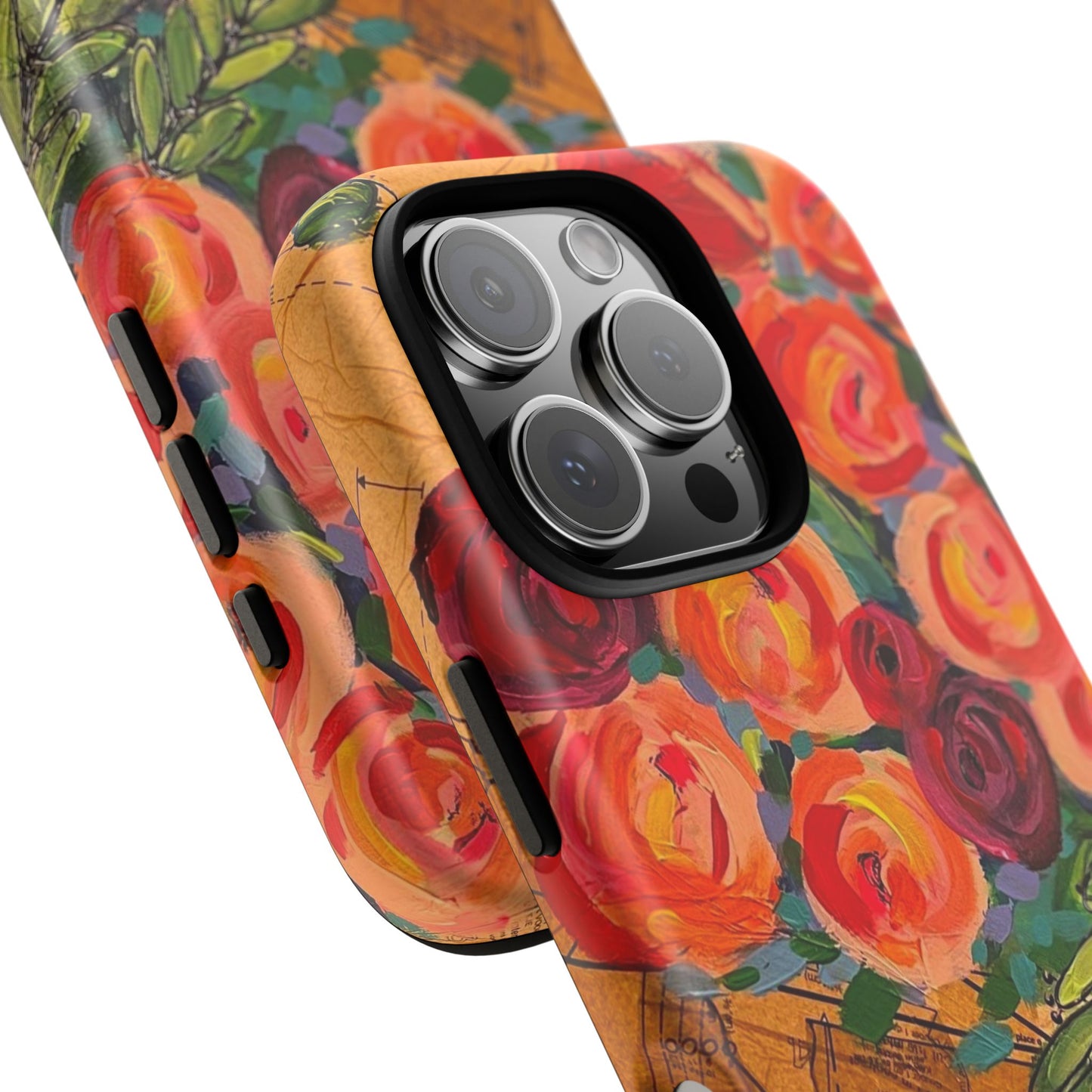 Protective Phone Case — Modern Floral Abstract Design