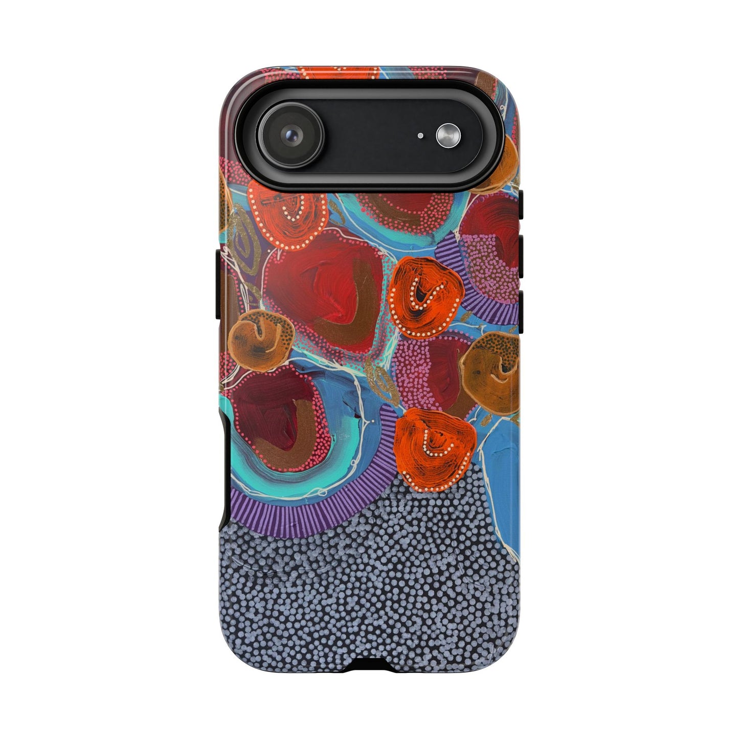 Protective Phone Case — Modern Floral Abstract Design