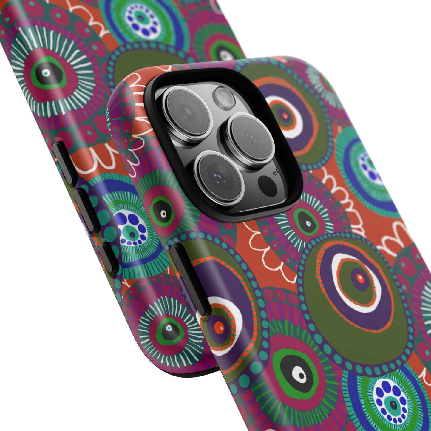 Protective Phone Case — Modern Floral Abstract Design