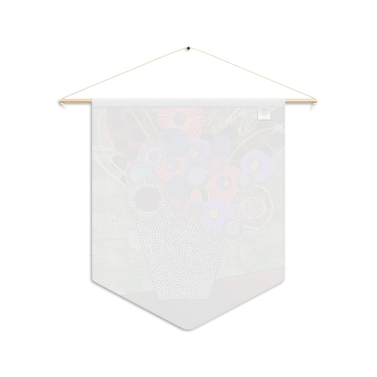 Decorative Pennant Flag — 18"×21" Poly Twill Wall Banner (One-Sided)