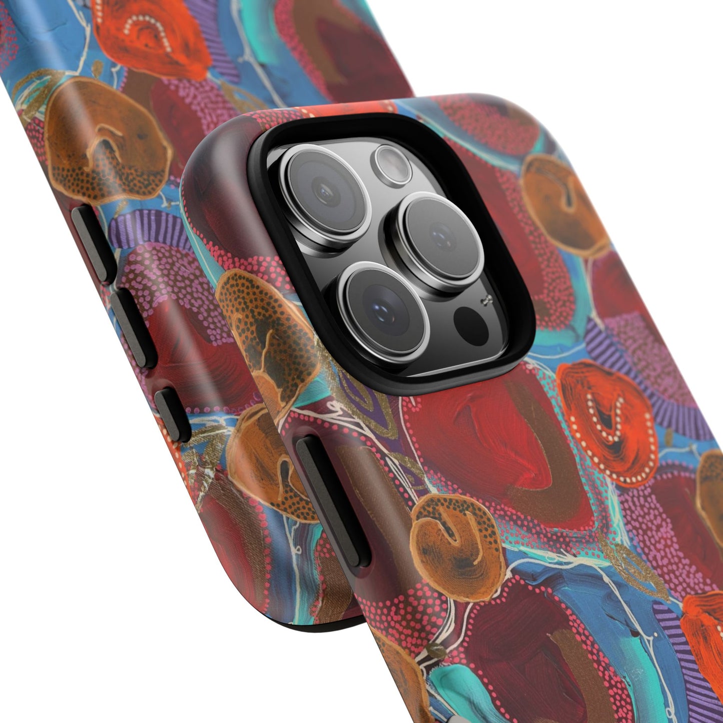 Protective Phone Case — Modern Floral Abstract Design