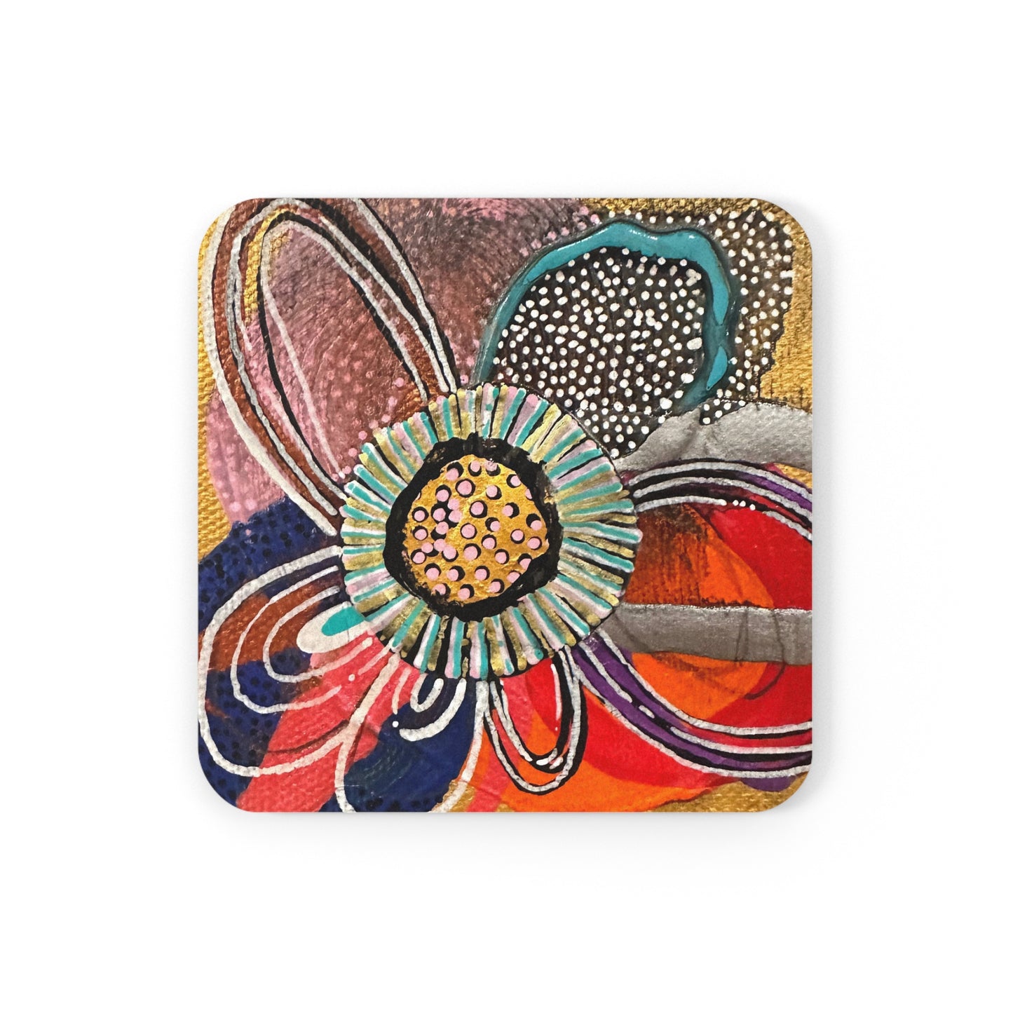 Square Cork Back Coaster