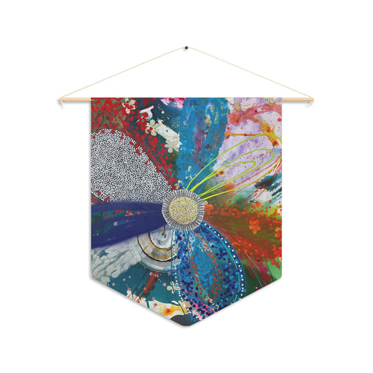 Floral Explosion Pennant by Jessica Wood Artist