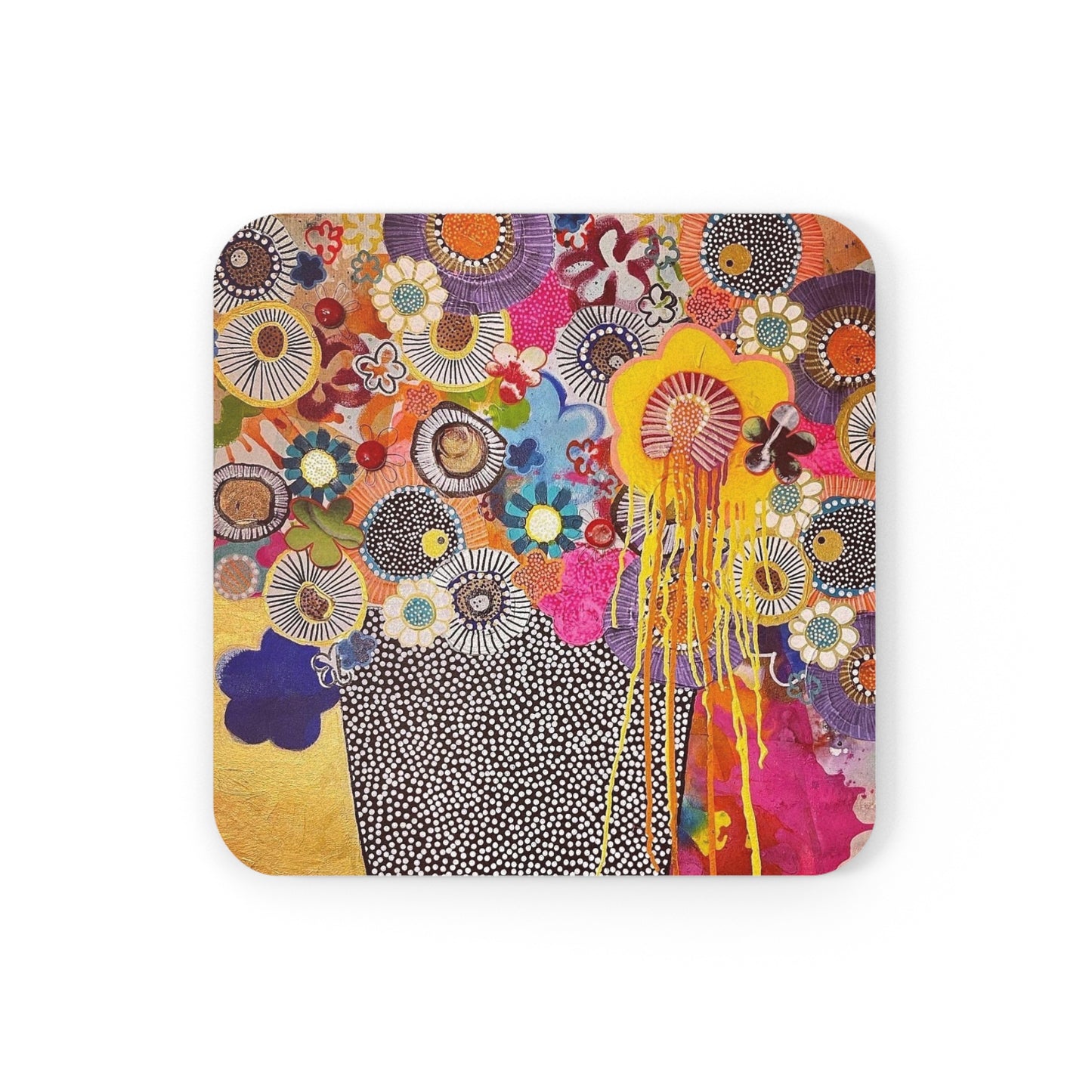 Square Cork Back Coaster