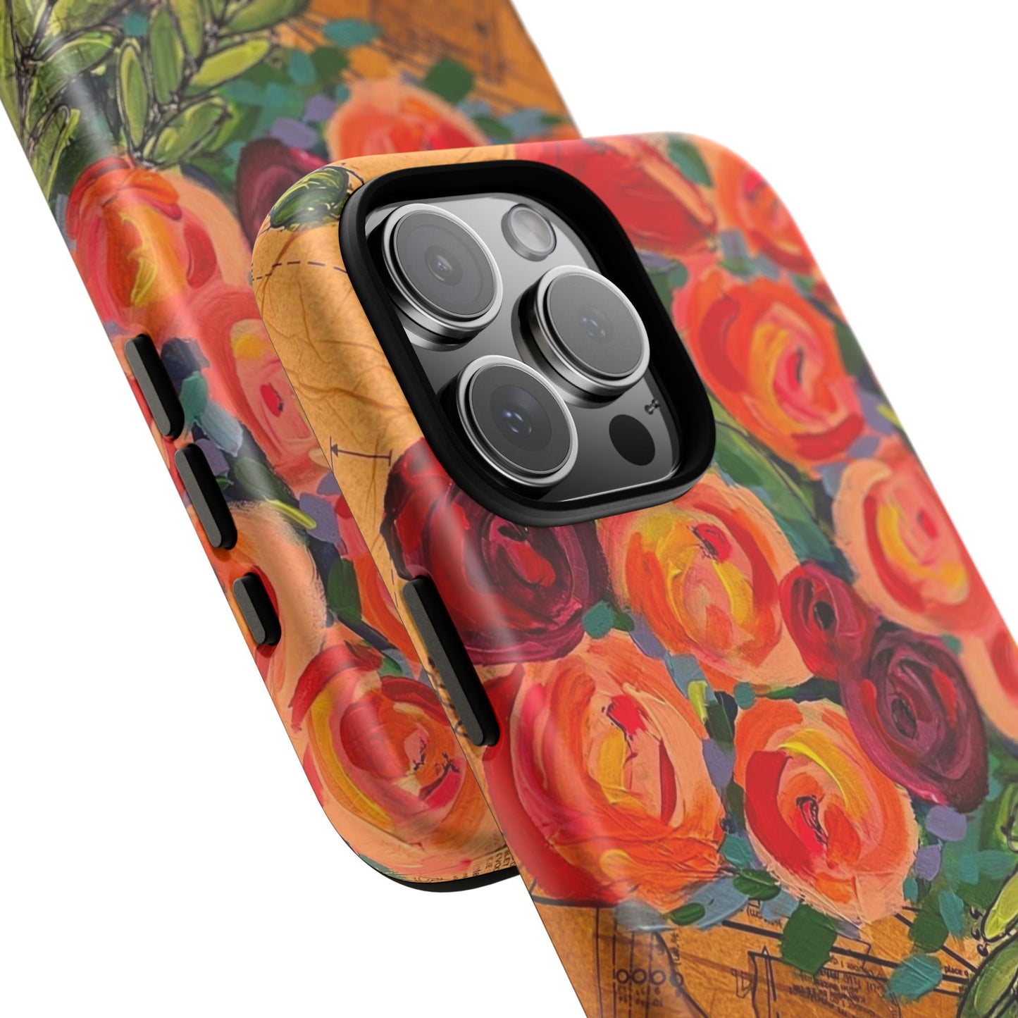 Protective Phone Case — Modern Floral Abstract Design
