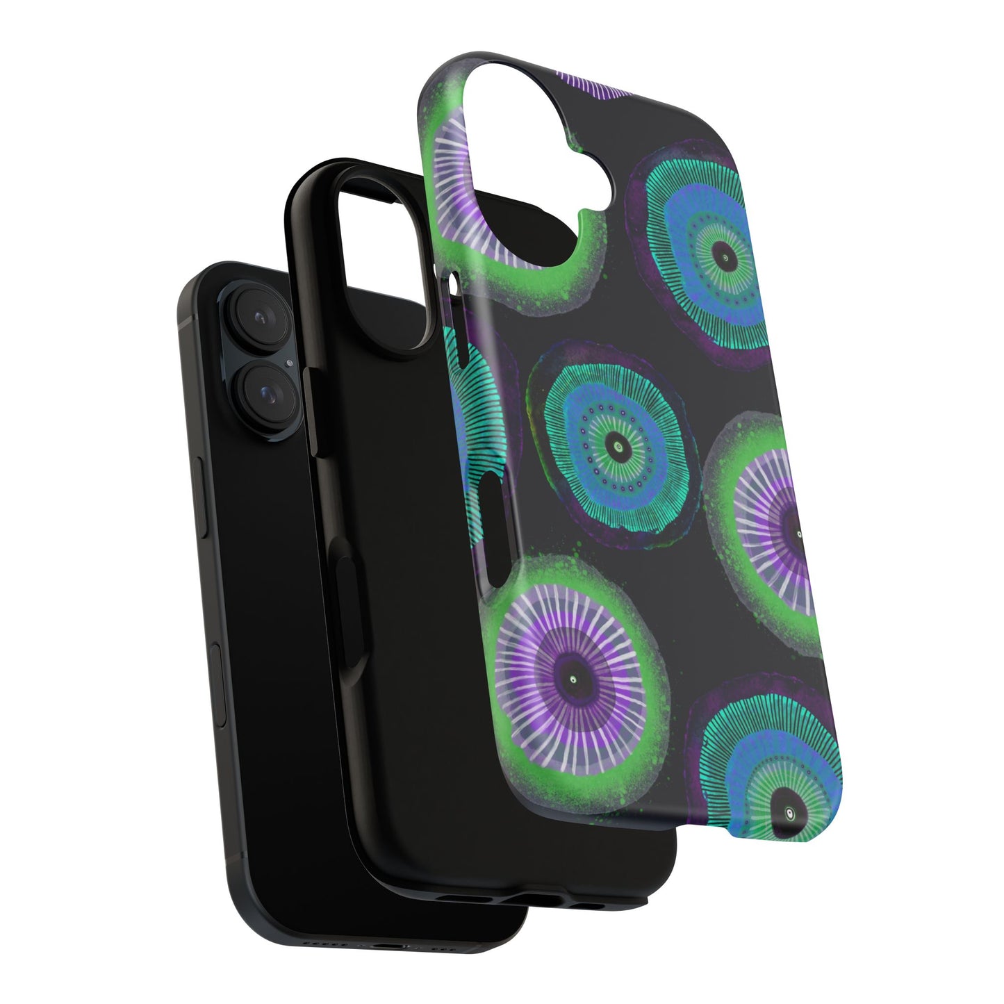 Protective Phone Case — Modern Floral Abstract Design