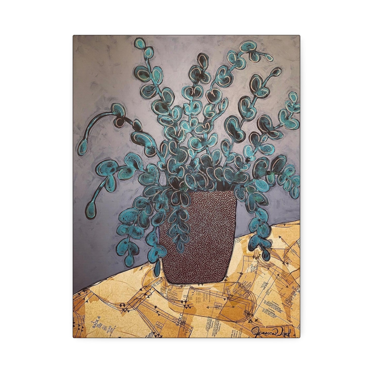 Canvas Print. Floral Still Life by Jessica Wood Artist