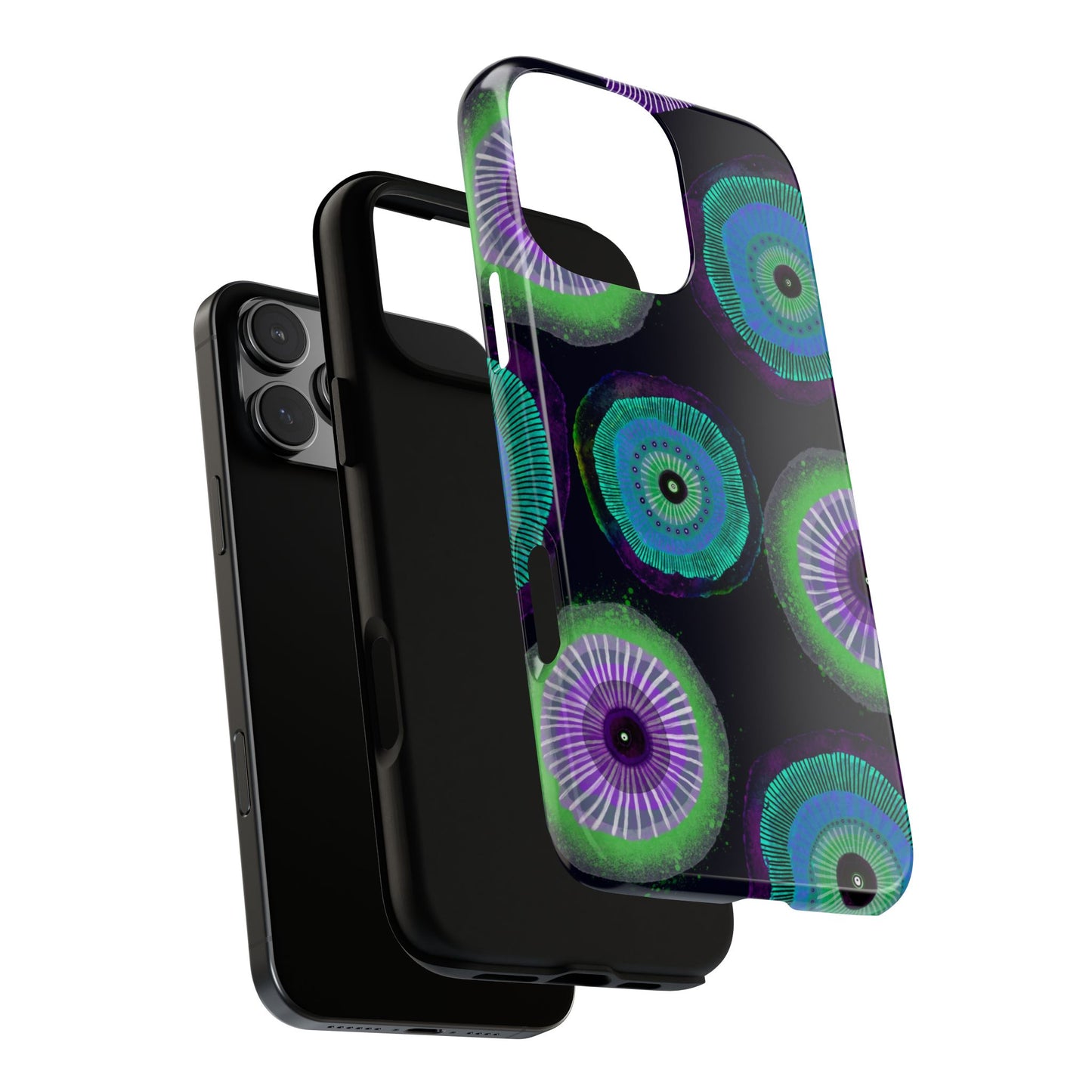 Protective Phone Case — Modern Floral Abstract Design