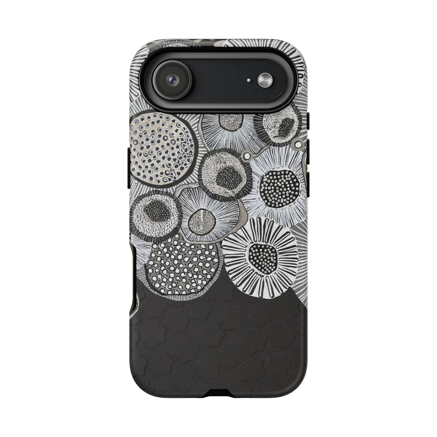 Protective Phone Case — Modern Floral Abstract Design