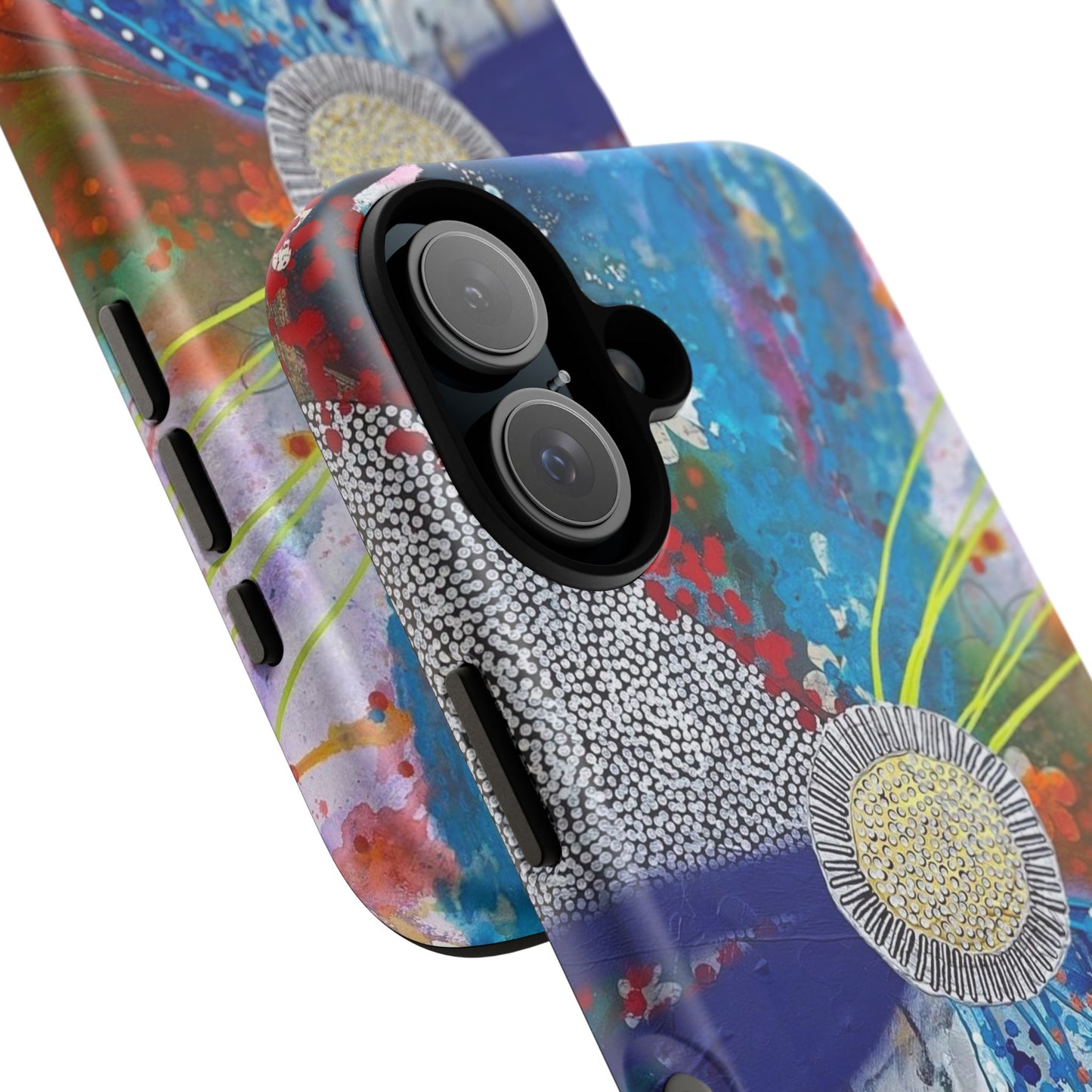 Protective Phone Case — Modern Floral Abstract Design