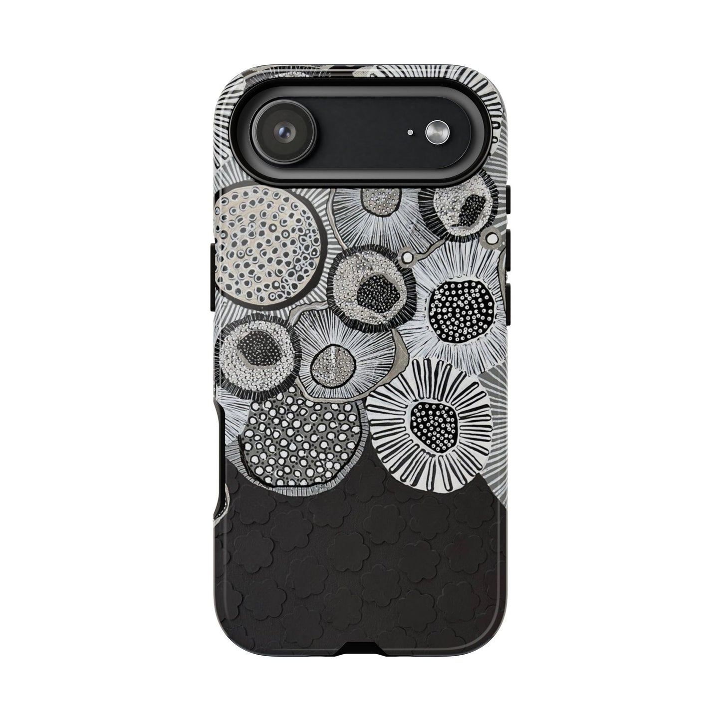 Protective Phone Case — Modern Floral Abstract Design
