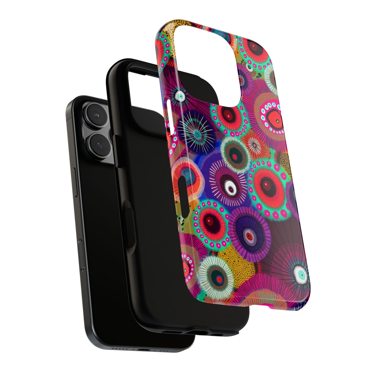 Protective Phone Case — Modern Floral Abstract Design