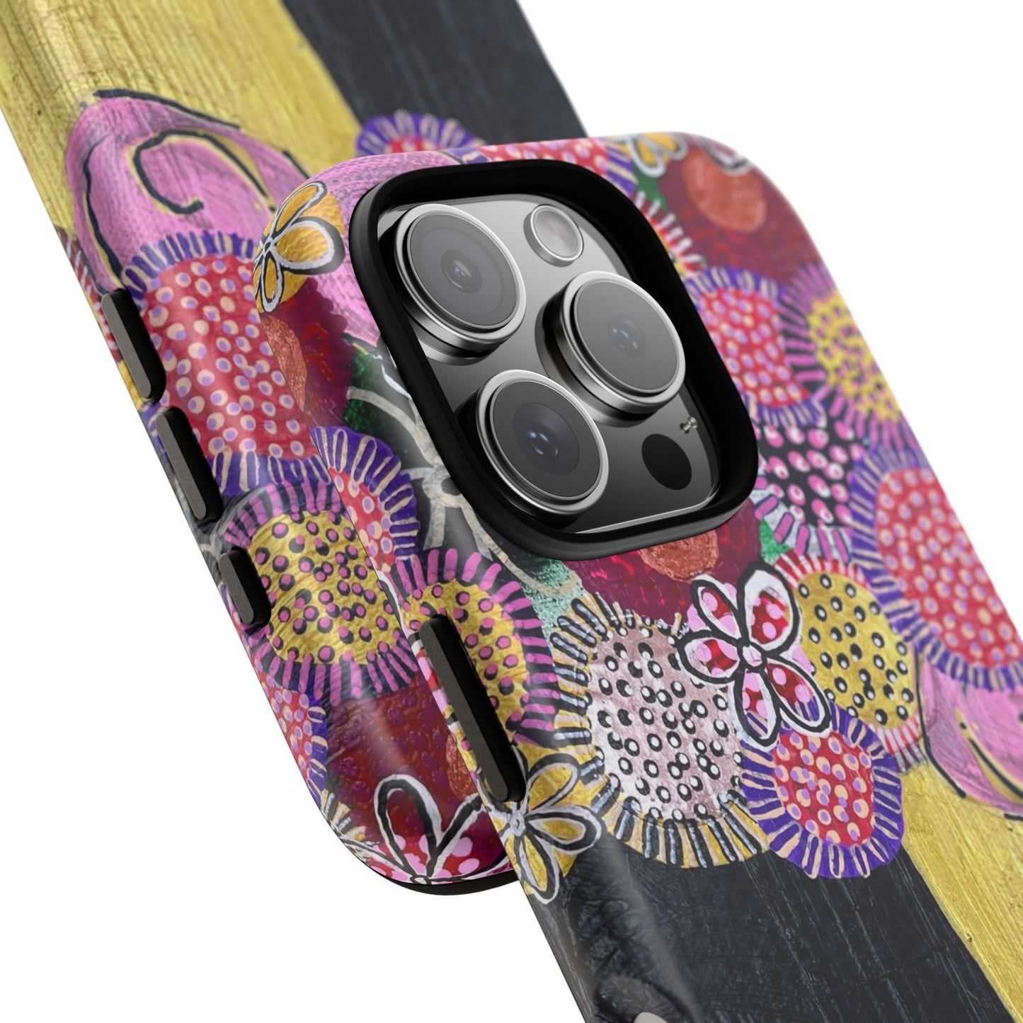 Protective Phone Case — Modern Floral Abstract Design