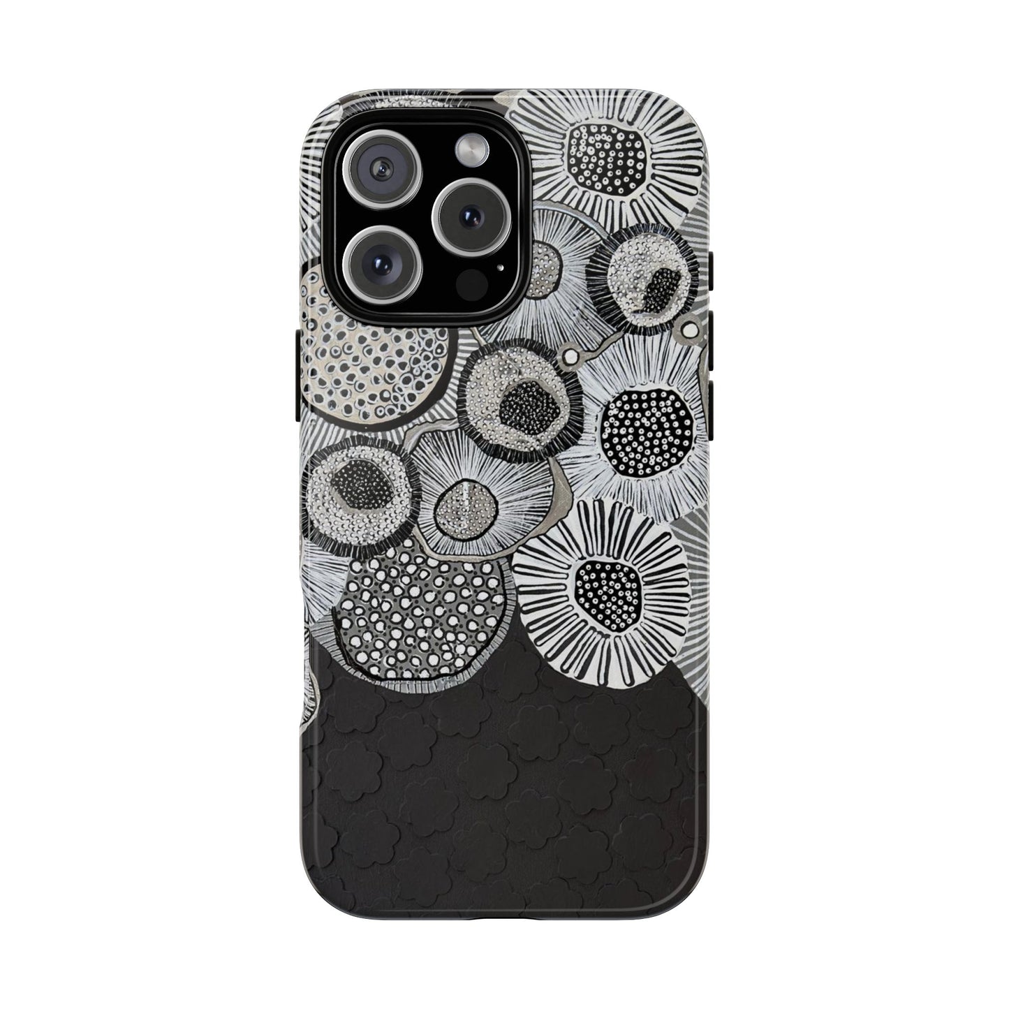 Protective Phone Case — Modern Floral Abstract Design
