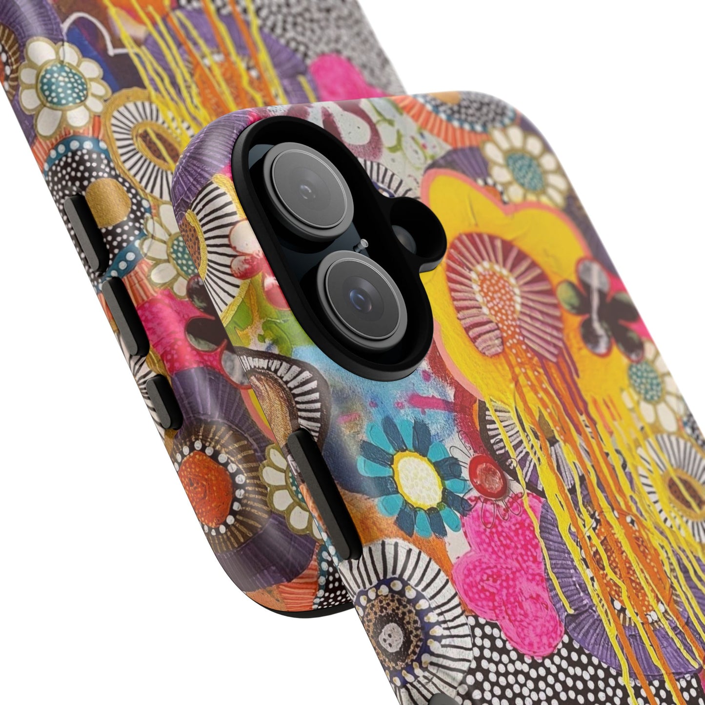 Protective Phone Case — Modern Floral Abstract Design