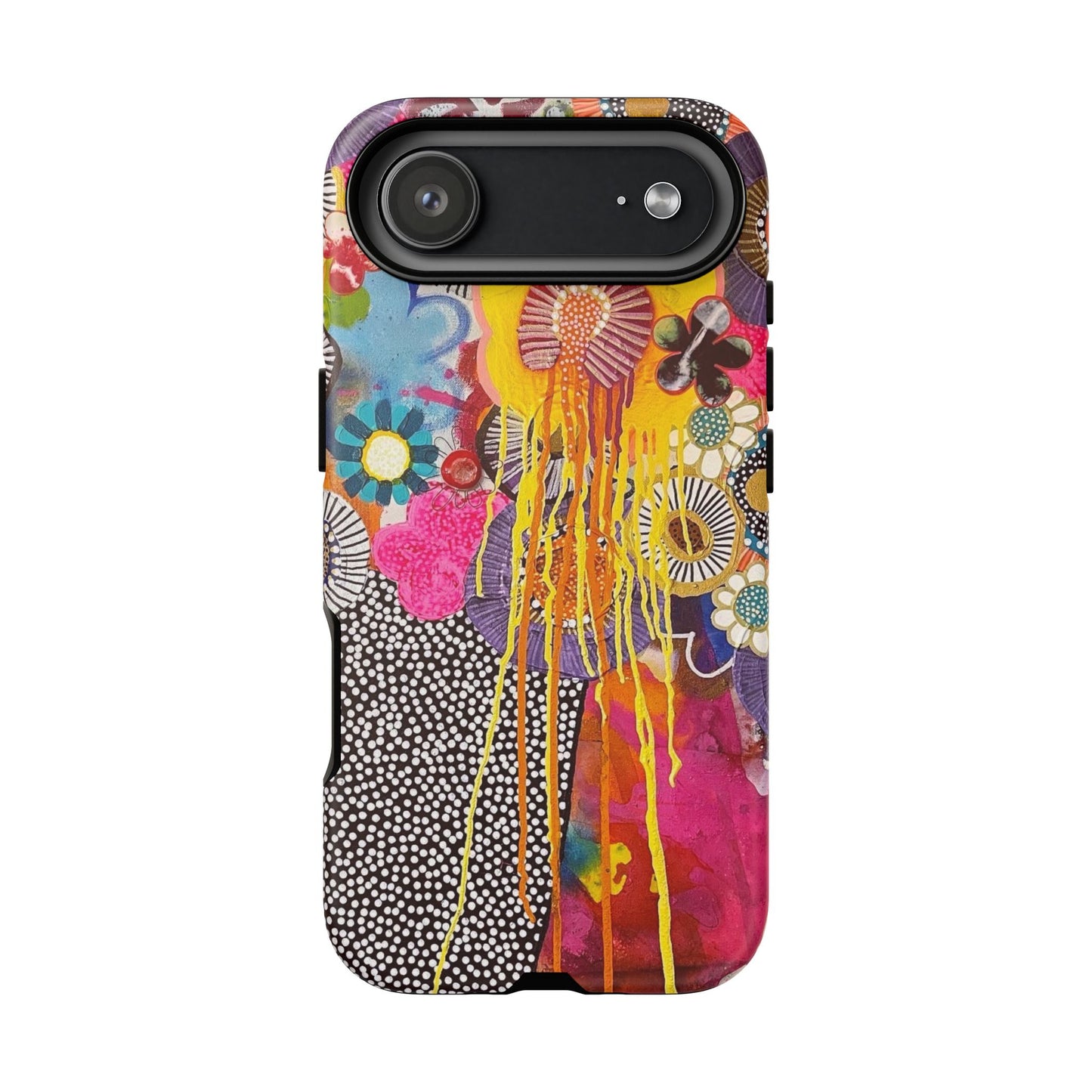 Protective Phone Case — Modern Floral Abstract Design